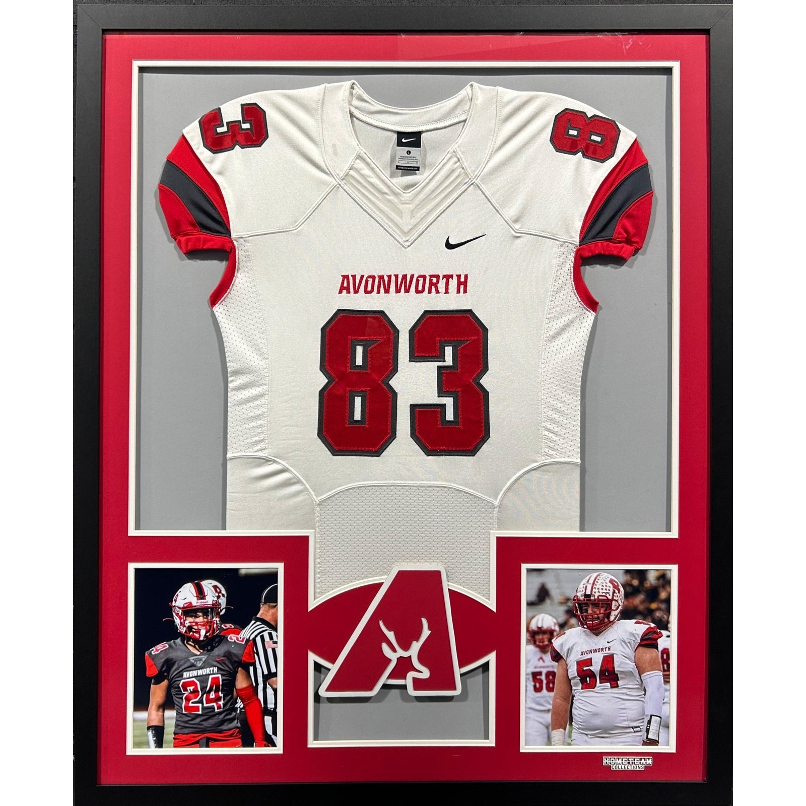Avonworth Antelopes Premier Large Framed Jersey with Dual Photos Display_ 1