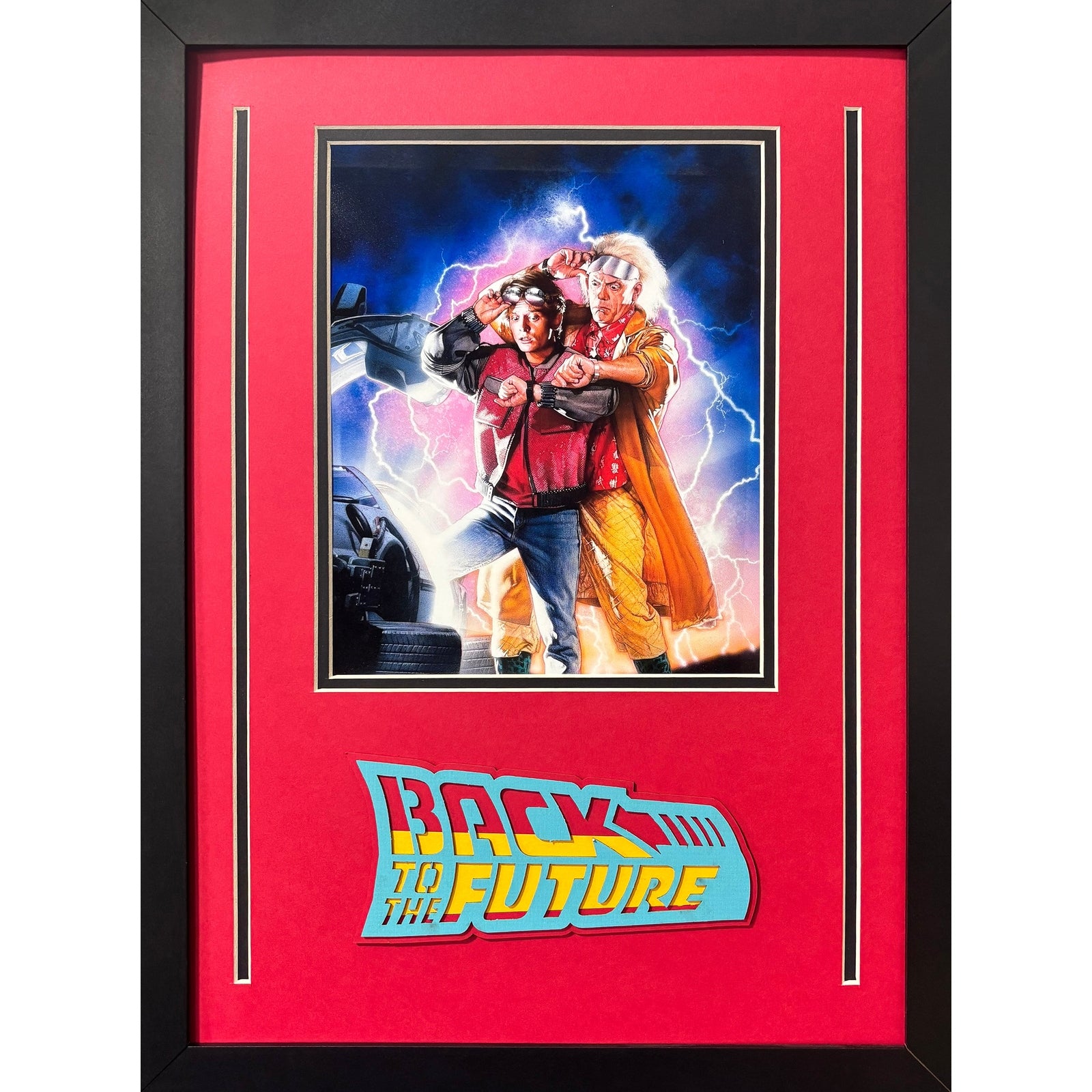 Back to the Future Custom 8x10 Photo Frame Christopher Lloyd Celebrity Comic-Con_ 1
