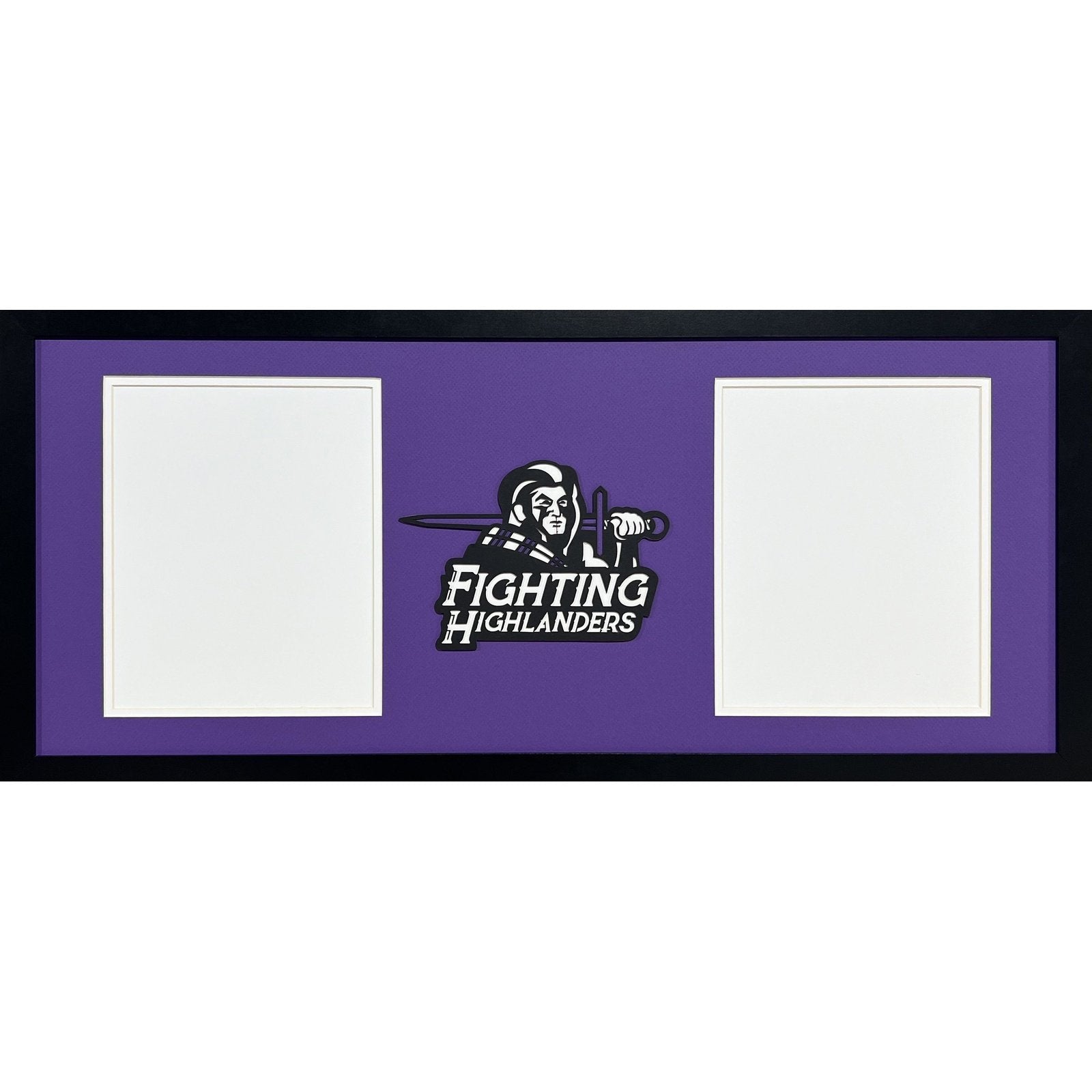 Baldwin Fighting Highlanders Custom School 2 Photo Frame 2 Vertical 8x10s Portrait Style_ 1