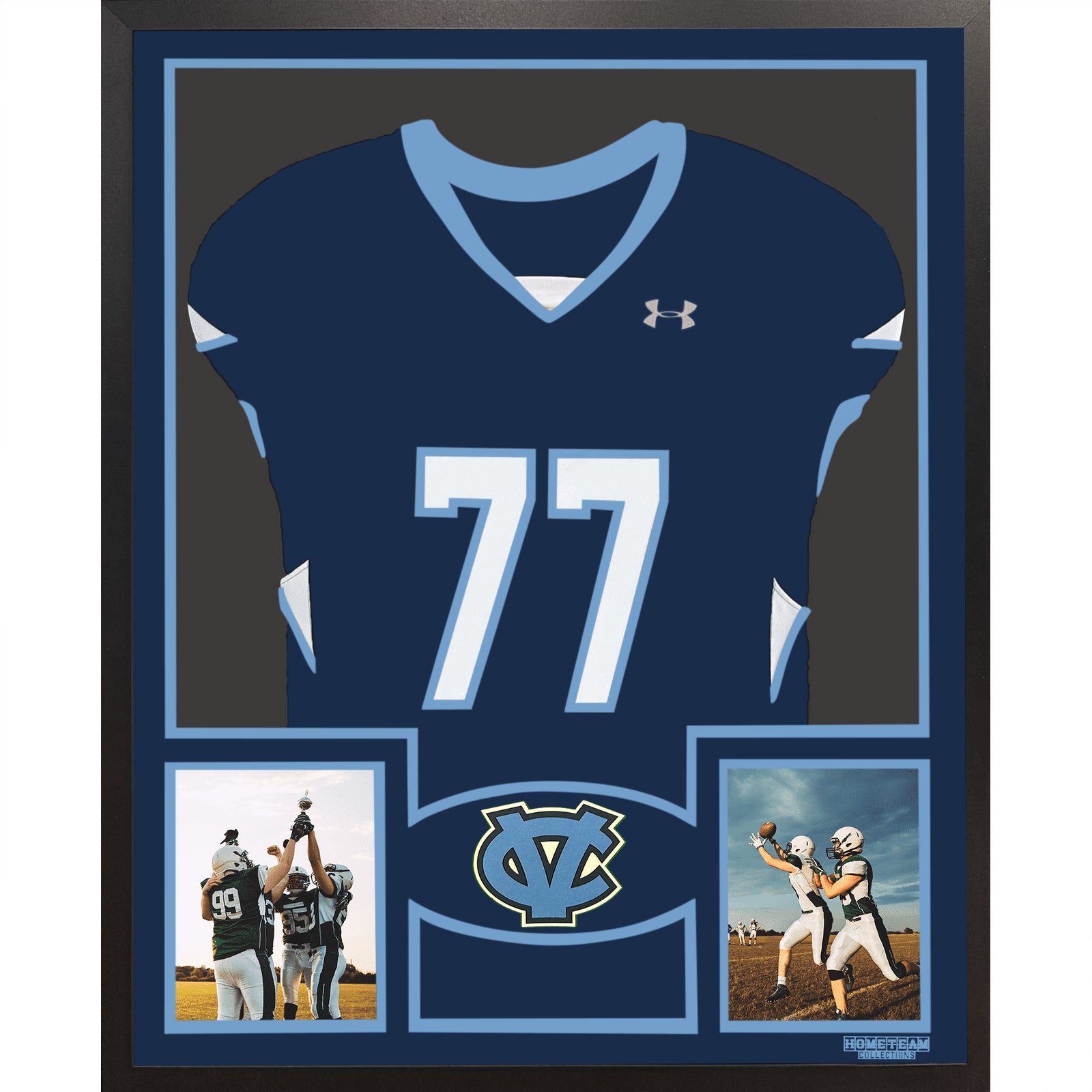 Central Valley Bears Premier Large Framed Jersey with Dual Photo Displays_ 1