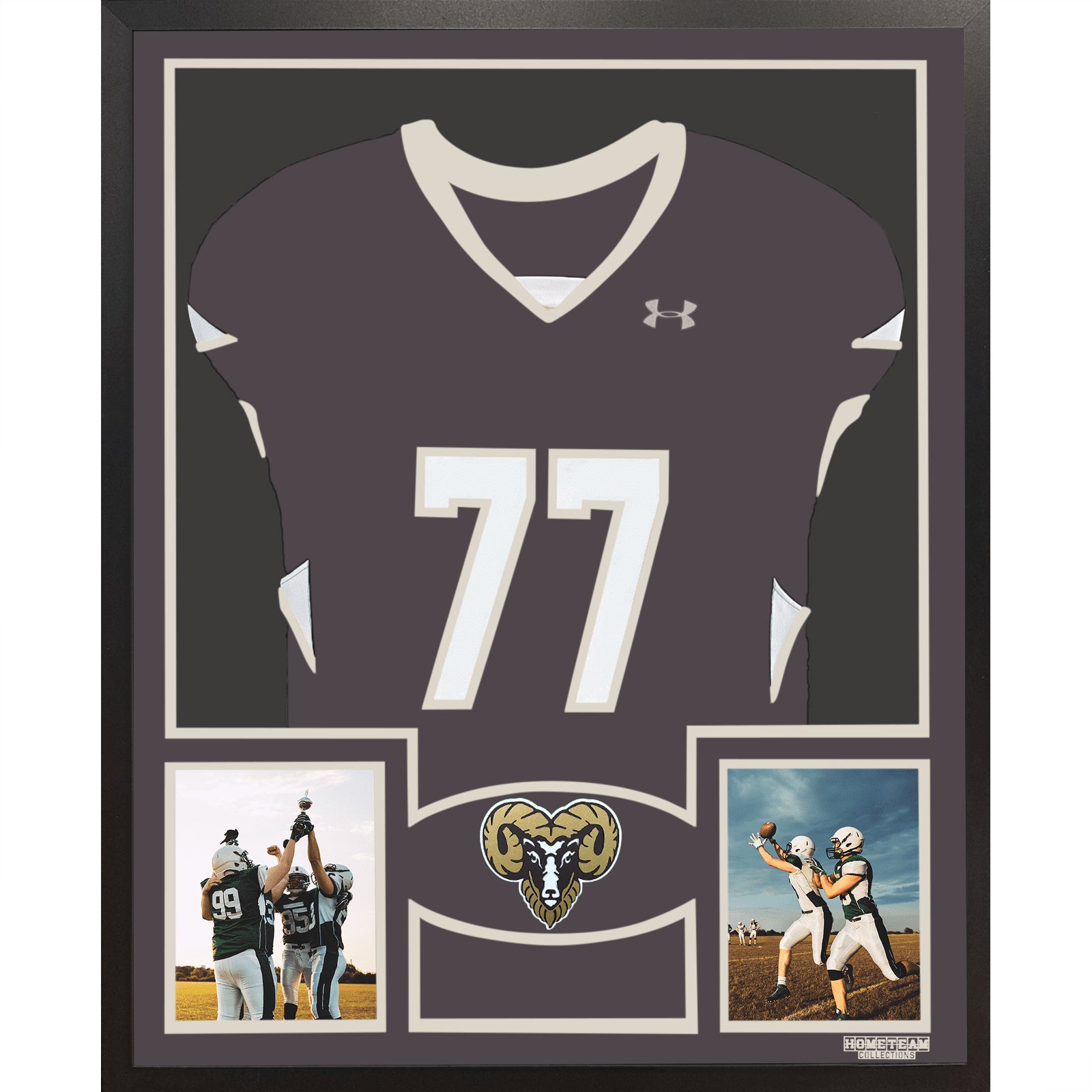Highlands Rams Premier Large Framed Jersey with Dual Photo Displays_ 1