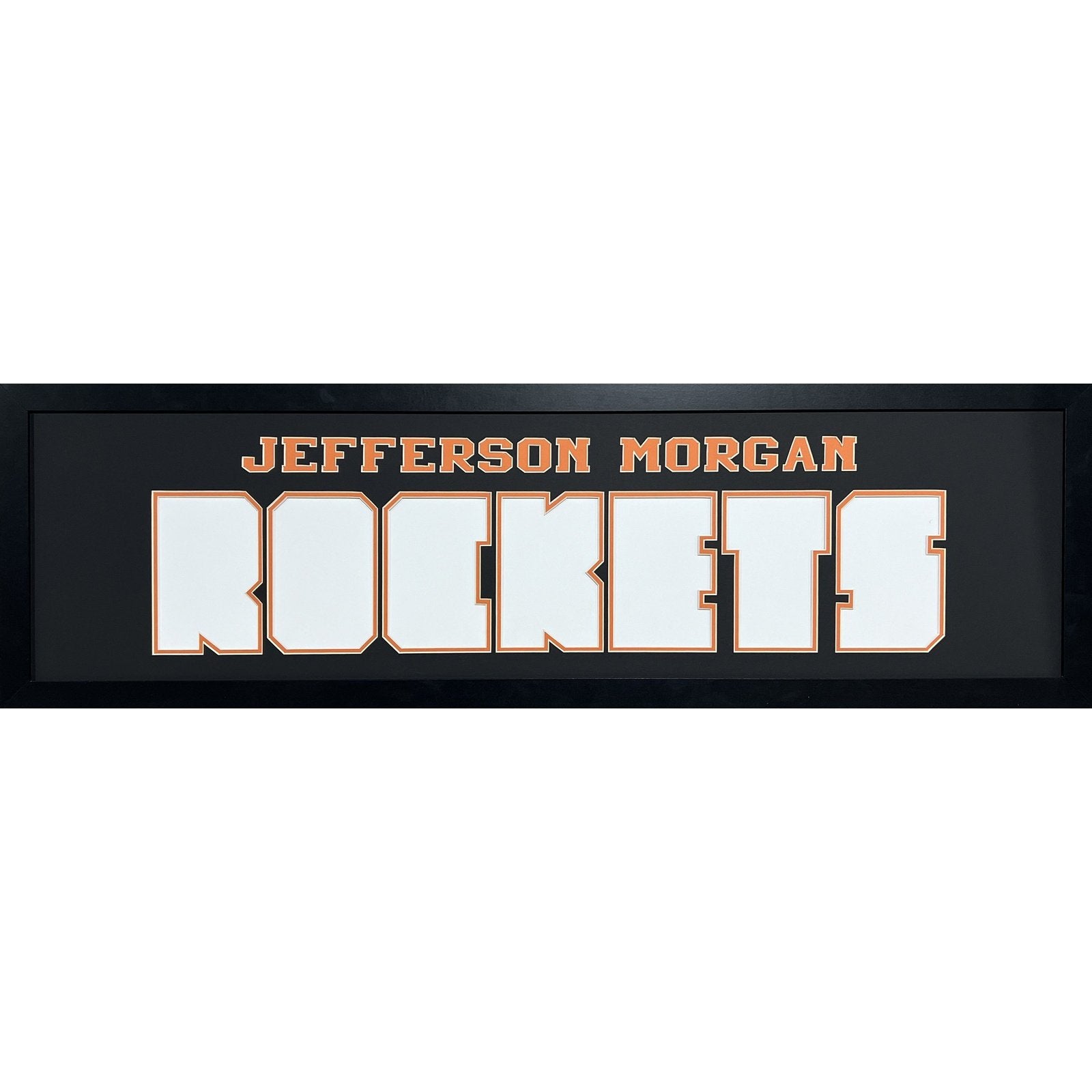 Jefferson Morgan Rockets Custom School Nameplate 7 Photo Frame_ 1
