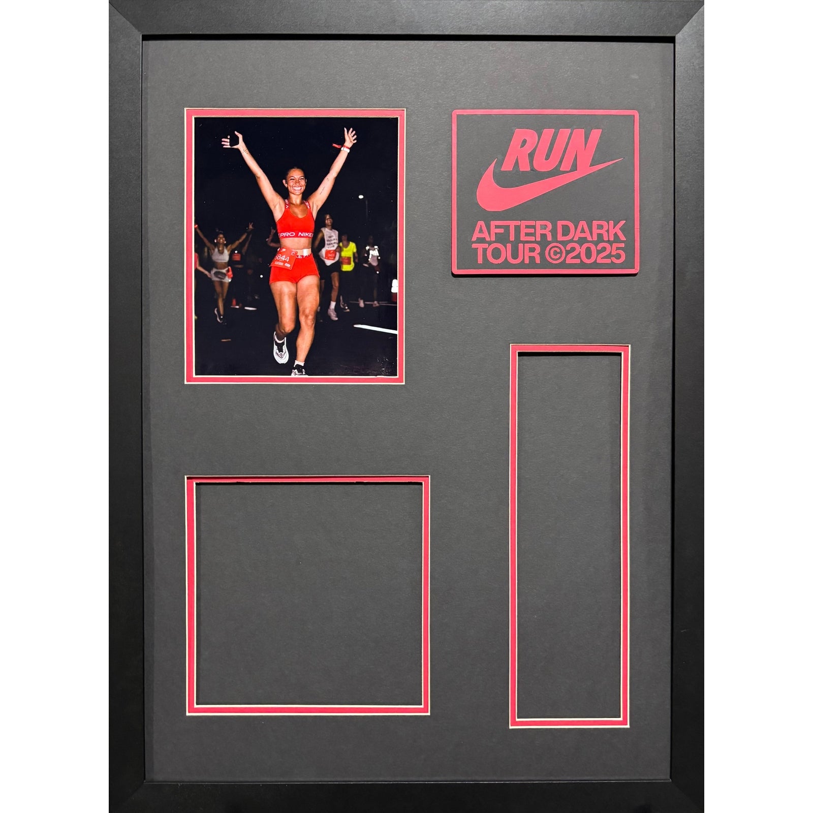 NIKE Run After Dark Marathon Custom Portrait 8x10 Picture, Bib & Medal Frame PM11_ 1