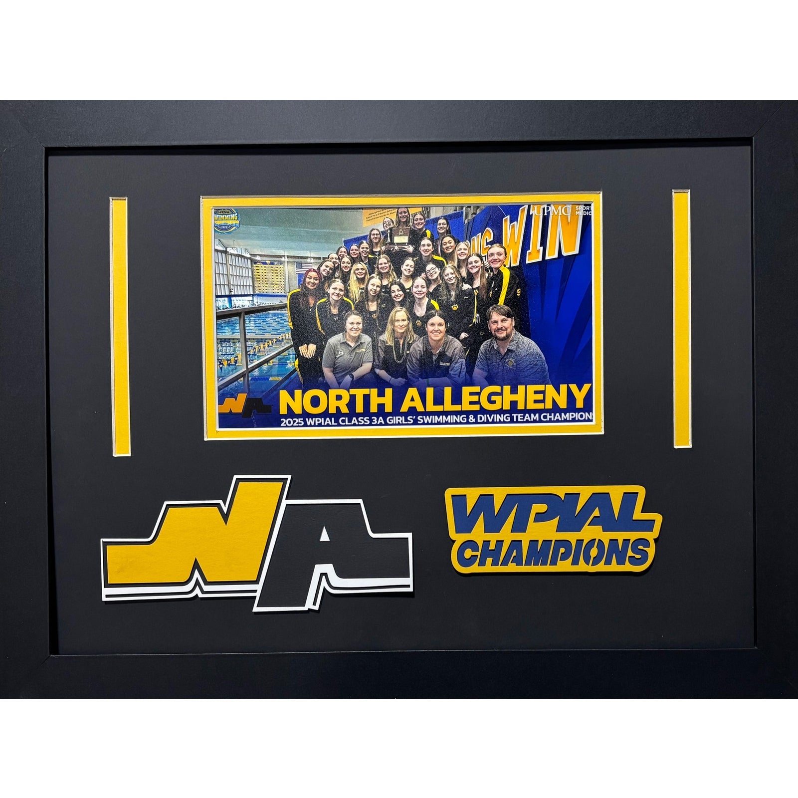 North Allegheny Custom School Frame 8x10 Photo 2025 Girls Swimming WPIAL CHAMPIONS Team Picture_ 1