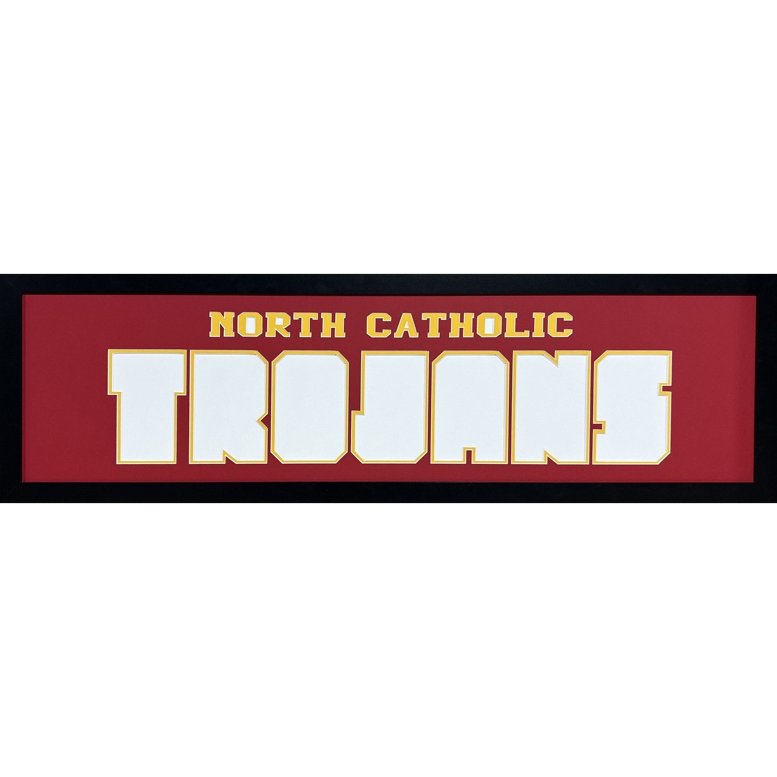 North Catholic Trojans Custom School Nameplate 7 Photo Frame_ 1