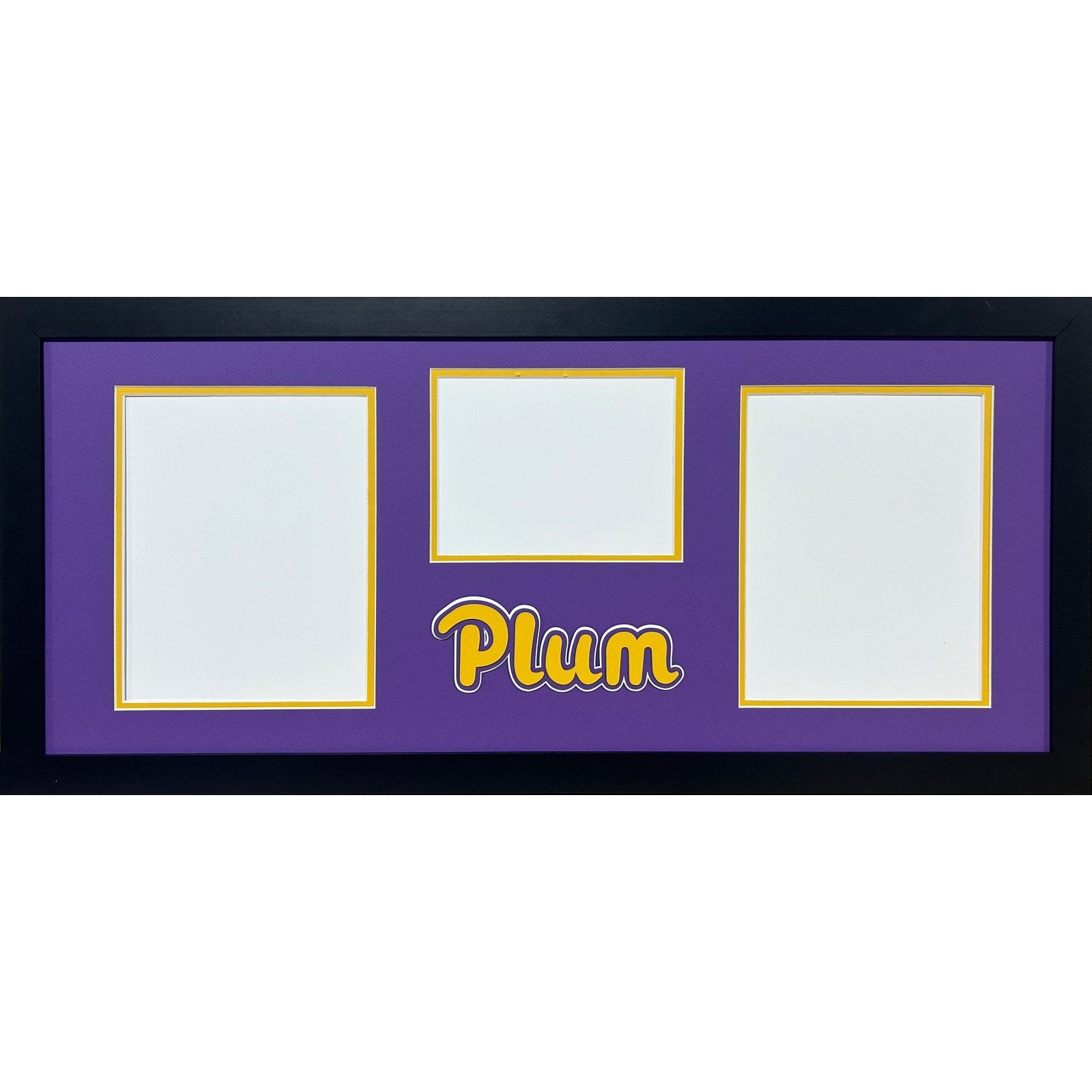 Plum Mustangs 3 Photo Frame 2-8x10s 1-6x8_ 1