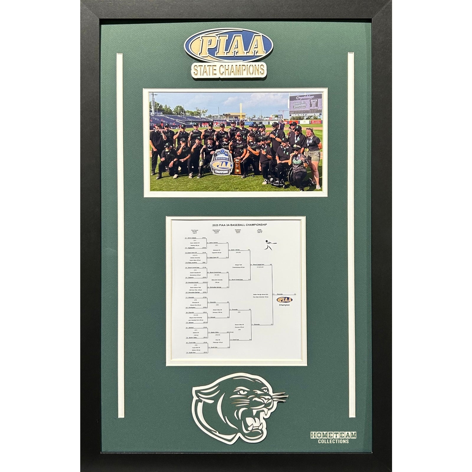 Riverside Panthers Custom Frame 8x10 Photo 2025 Baseball PIAA STATE CHAMPIONS Bracket Team Picture_ 1
