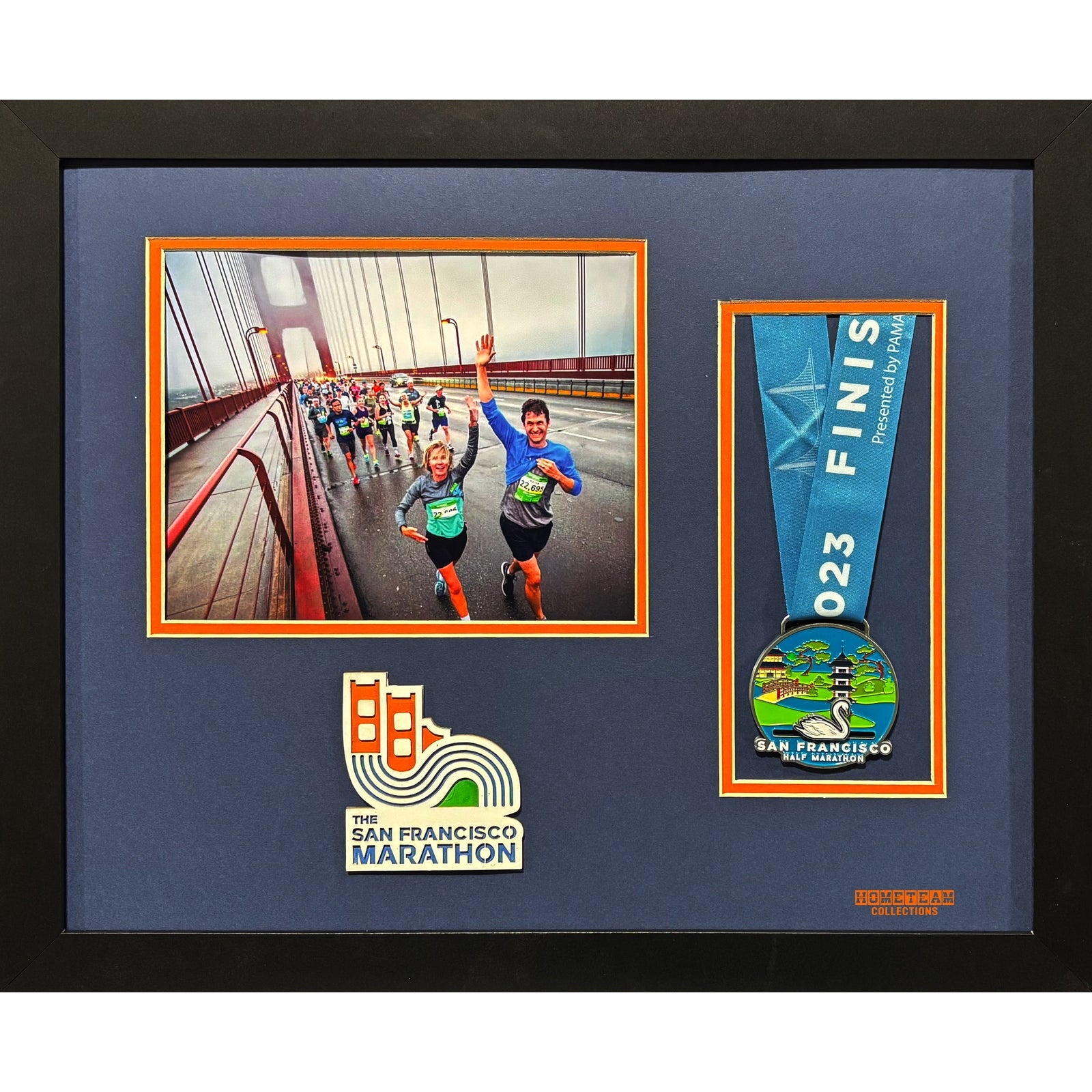 San Francisco Marathon Custom Frame Landscape 8x10 Picture & Medal w Laser Logo PM8_ 1