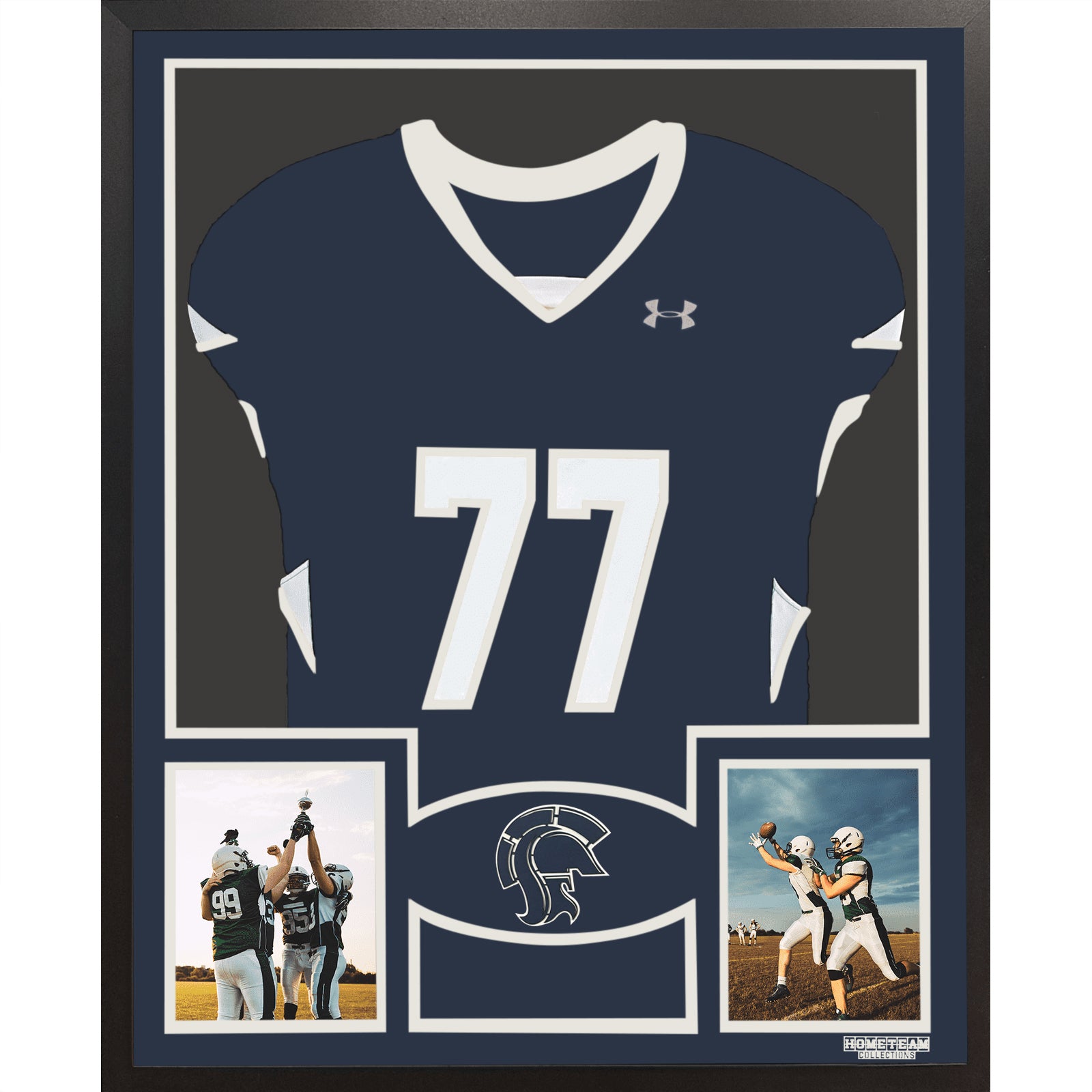 Shaler Area Titans Premier Large Framed Jersey with Dual Photo Display_ 1