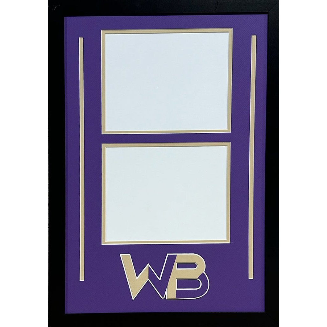 Western Beaver Golden Beavers Custom School Photo Frame 2 8x10s Landscape Style_ 1
