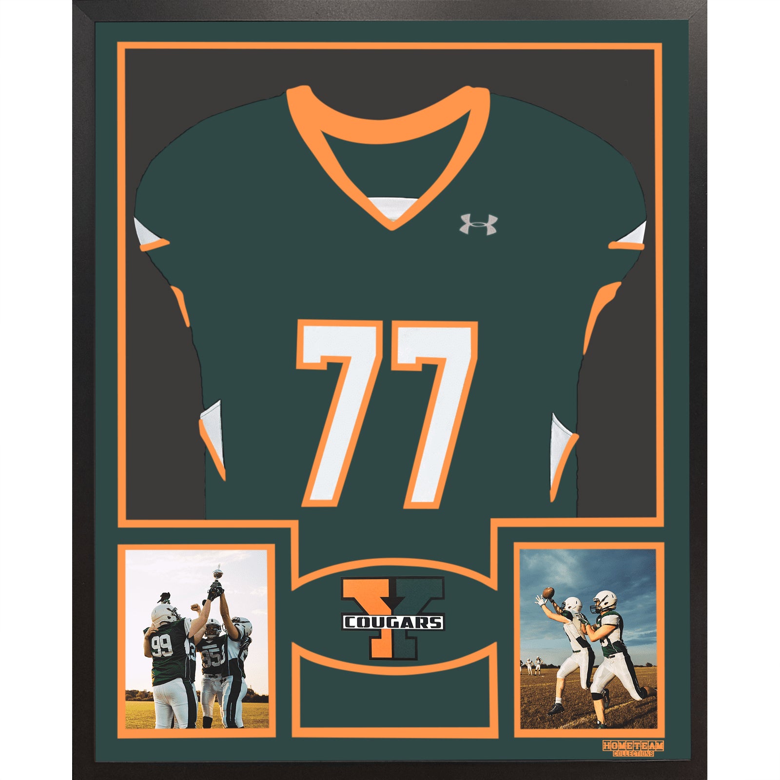 Yough Cougars Premier Large Framed Jersey with Dual Photo Displays_ 1