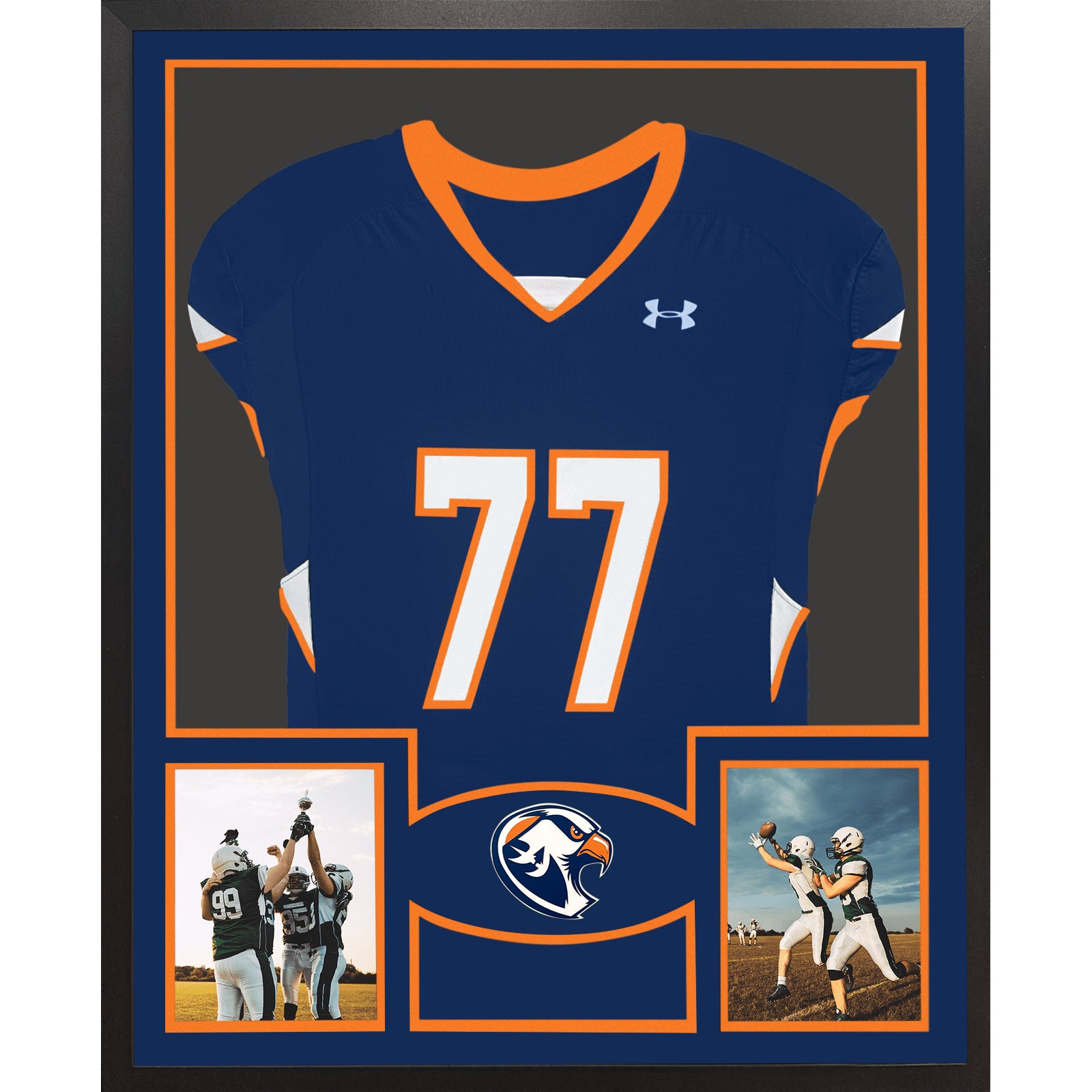Armstrong Hawks Premier Large Framed Jersey with Dual Photo Displays_ 1
