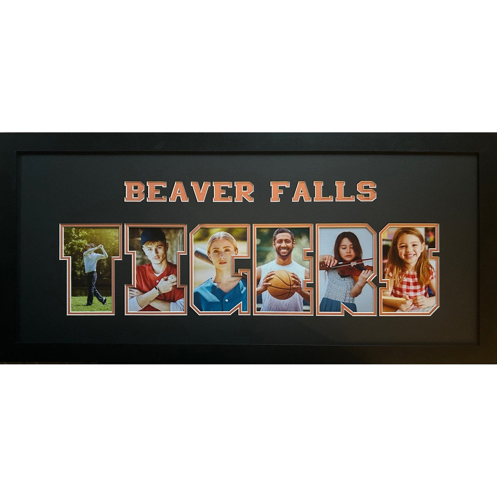 Beaver Falls Tigers Custom School Nameplate 6 Photo Frame_ 2