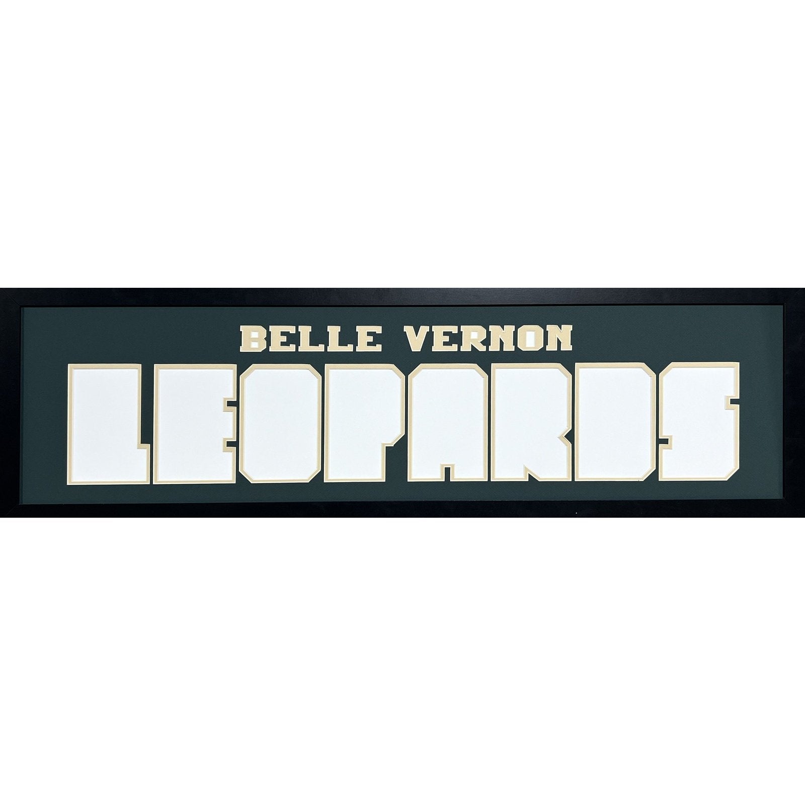 Belle Vernon Leopards Custom School Nameplate 8 Photo Frame_ 1