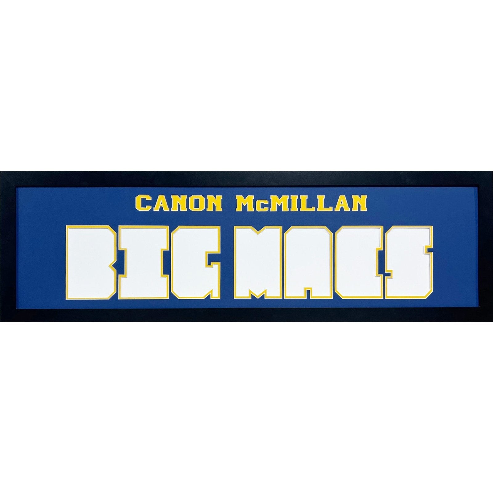 Canon McMillan Big Macs Custom School Nameplate 7 Photo Frame_ 1