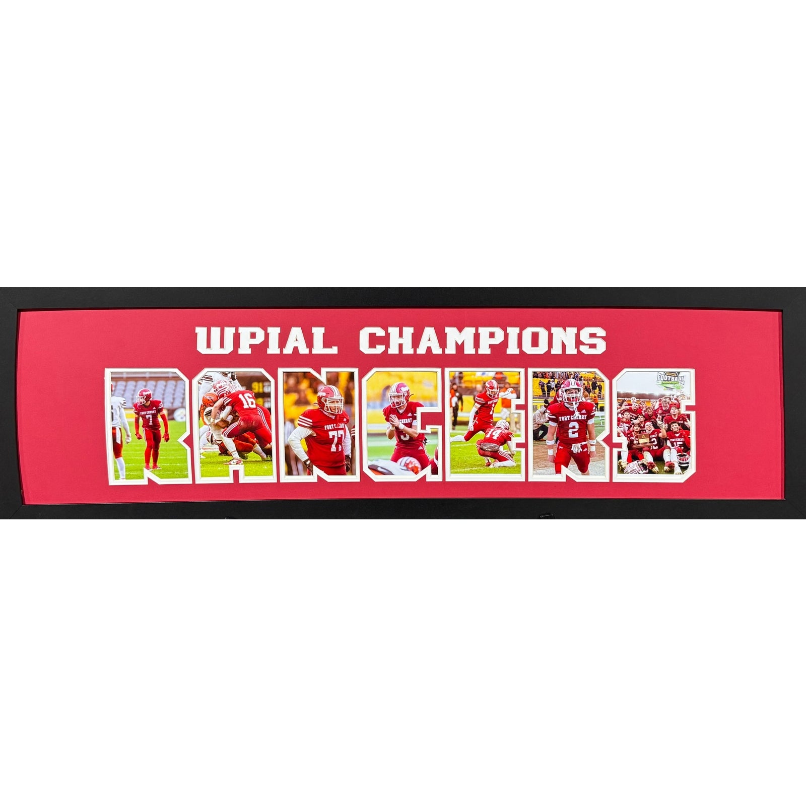 Fort Cherry Rangers Custom School Nameplate 7 Photo Frame WPIAL CHAMPIONS_ 1