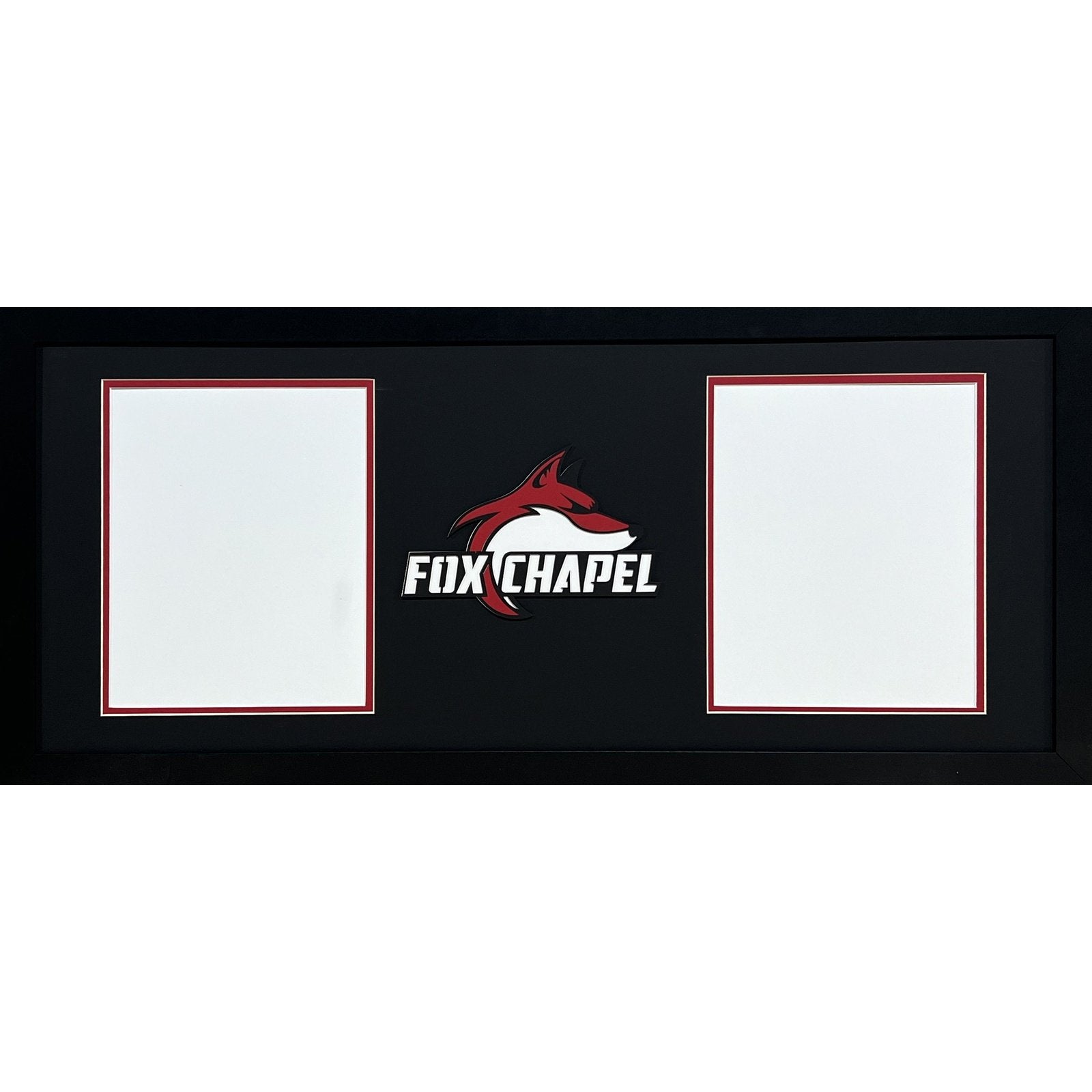 Fox Chapel Foxes Custom School 2 Photo Frame 2 Vertical 8x10s Portrait Style_ 1