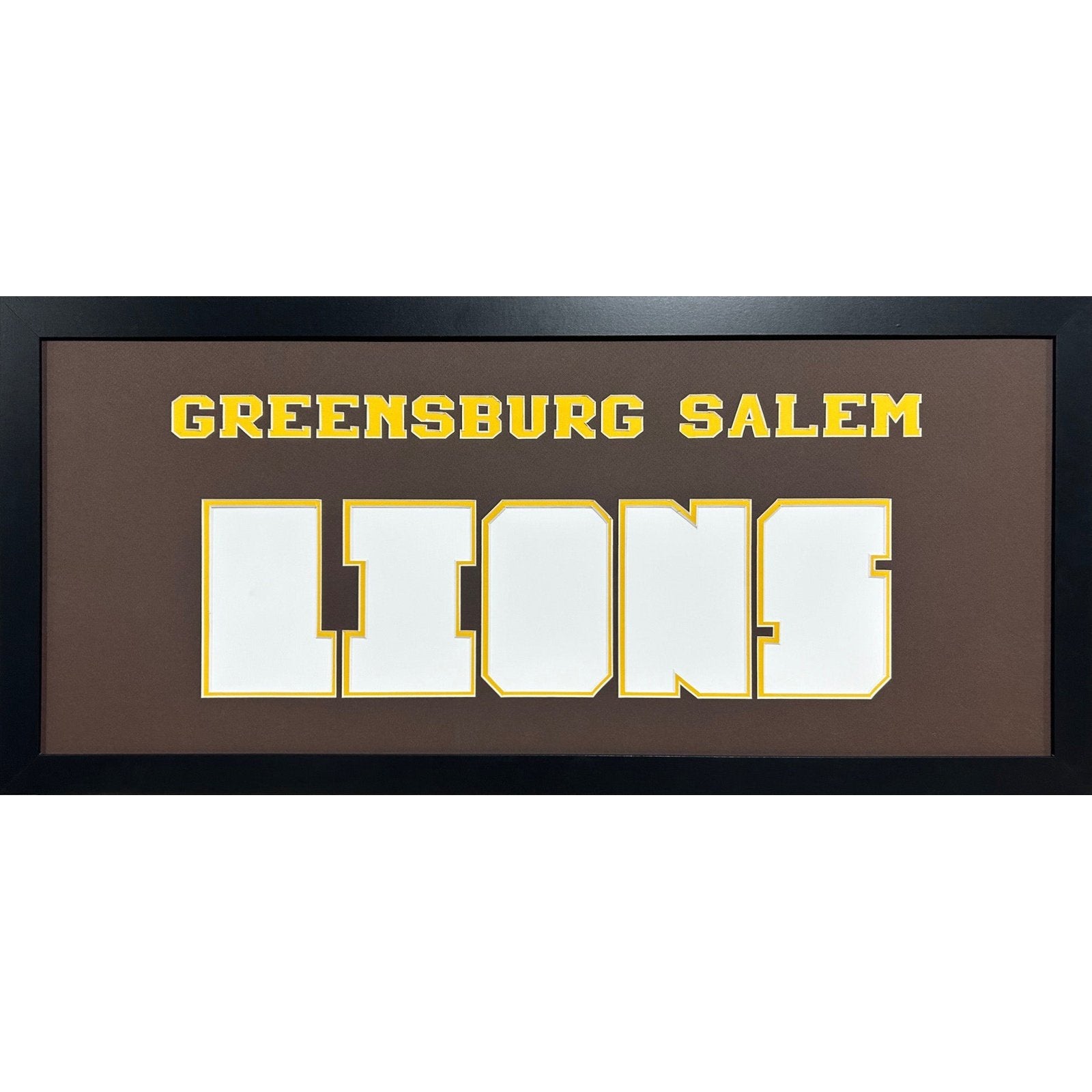 Greensburg Salem Lions Custom School Nameplate 5 Photo Frame_ 1