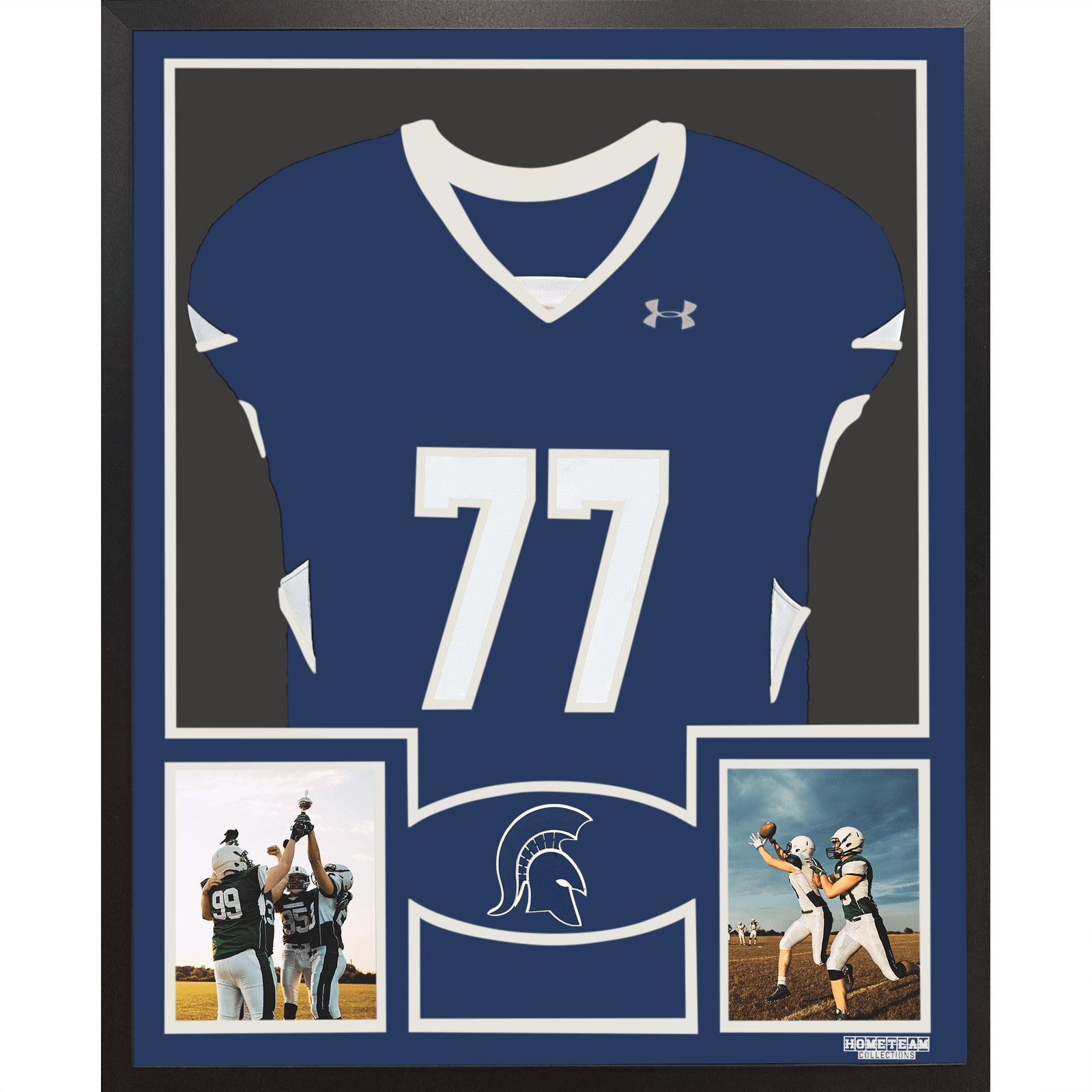 Hempfield Area Spartans Premier Large Framed Jersey with Dual Photo Displays_ 1