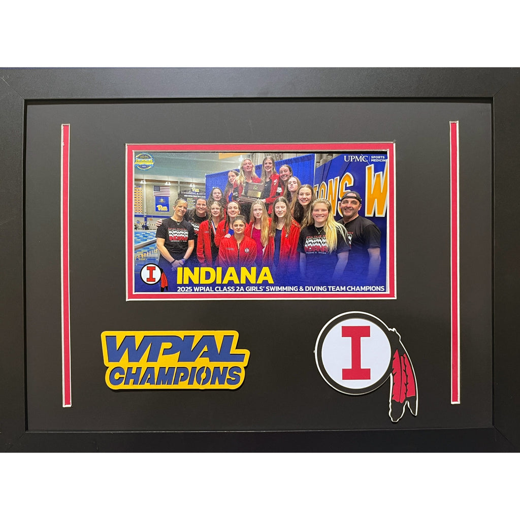 Indiana Custom School Frame 8x10 Photo 2025 Girls Swimming WPIAL CHAMP