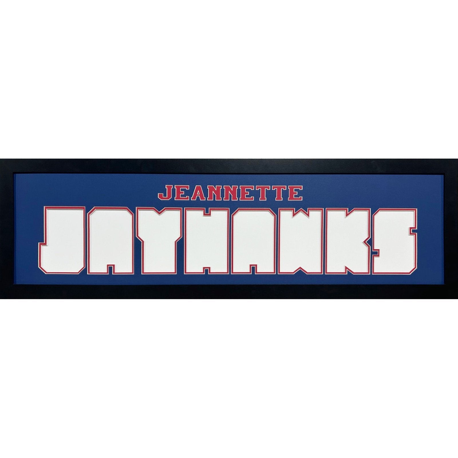 Jeannette Jayhawks Custom School Nameplate 8 Photo Frame_ 1