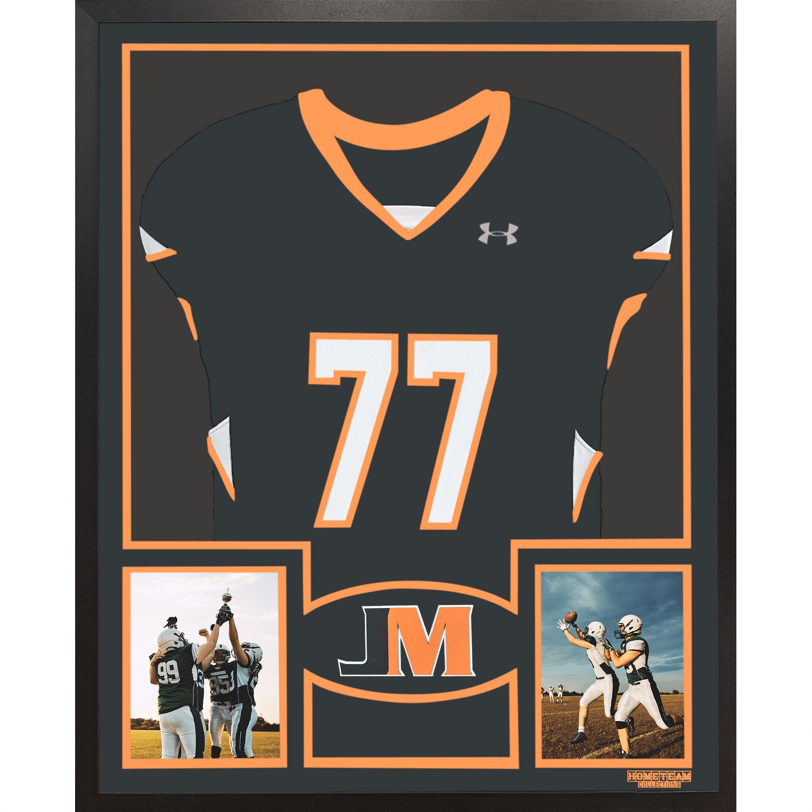 Jefferson Morgan Rockets Premier Large Framed Jersey with Dual Photo Displays_ 1