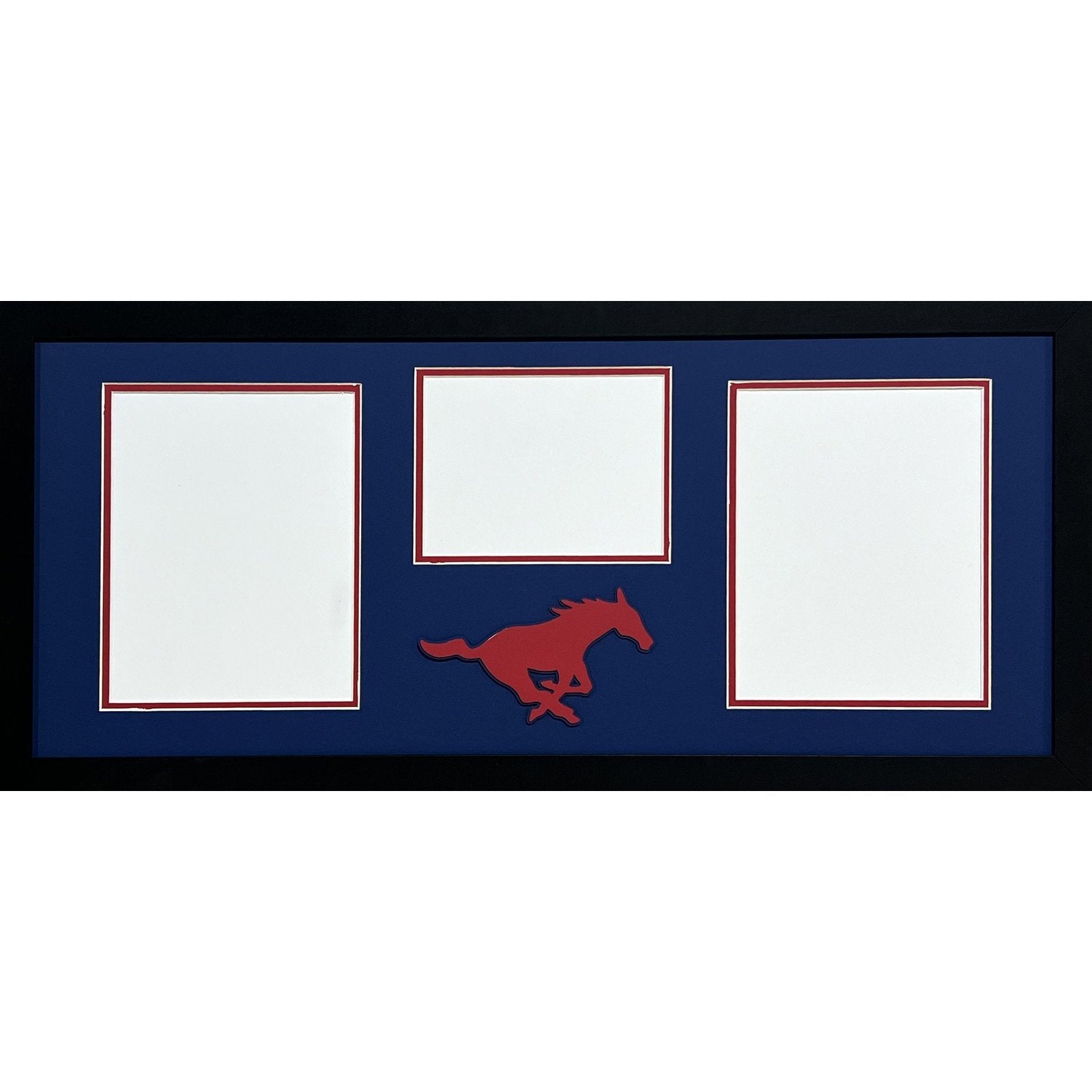 Southwestern Mustangs Custom School 3 Photo Frame 2-8x10s 1-6x8_ 1