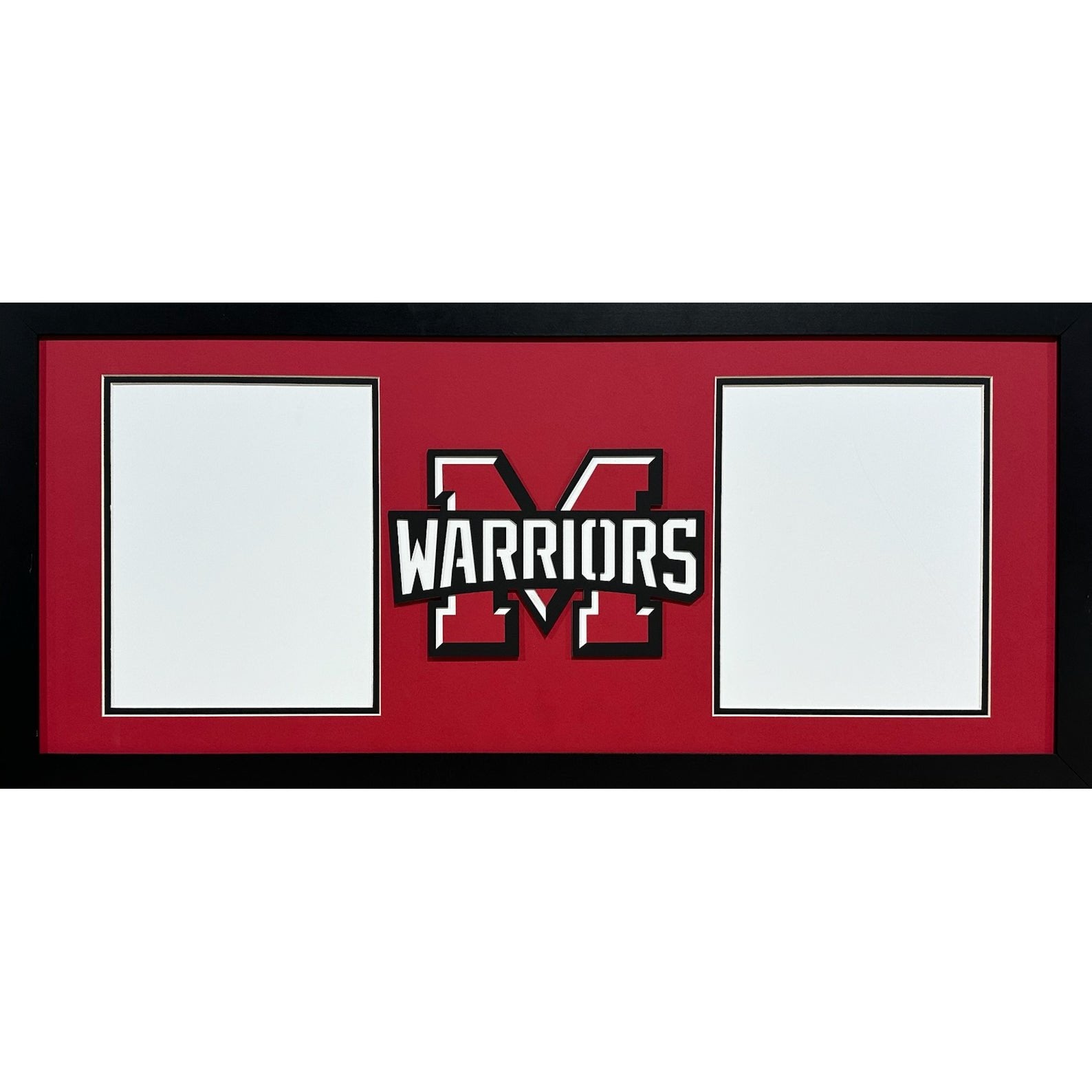 Mohawk Warriors Custom School 2 Photo Frame 2 Vertical 8x10s Portrait Style_ 1