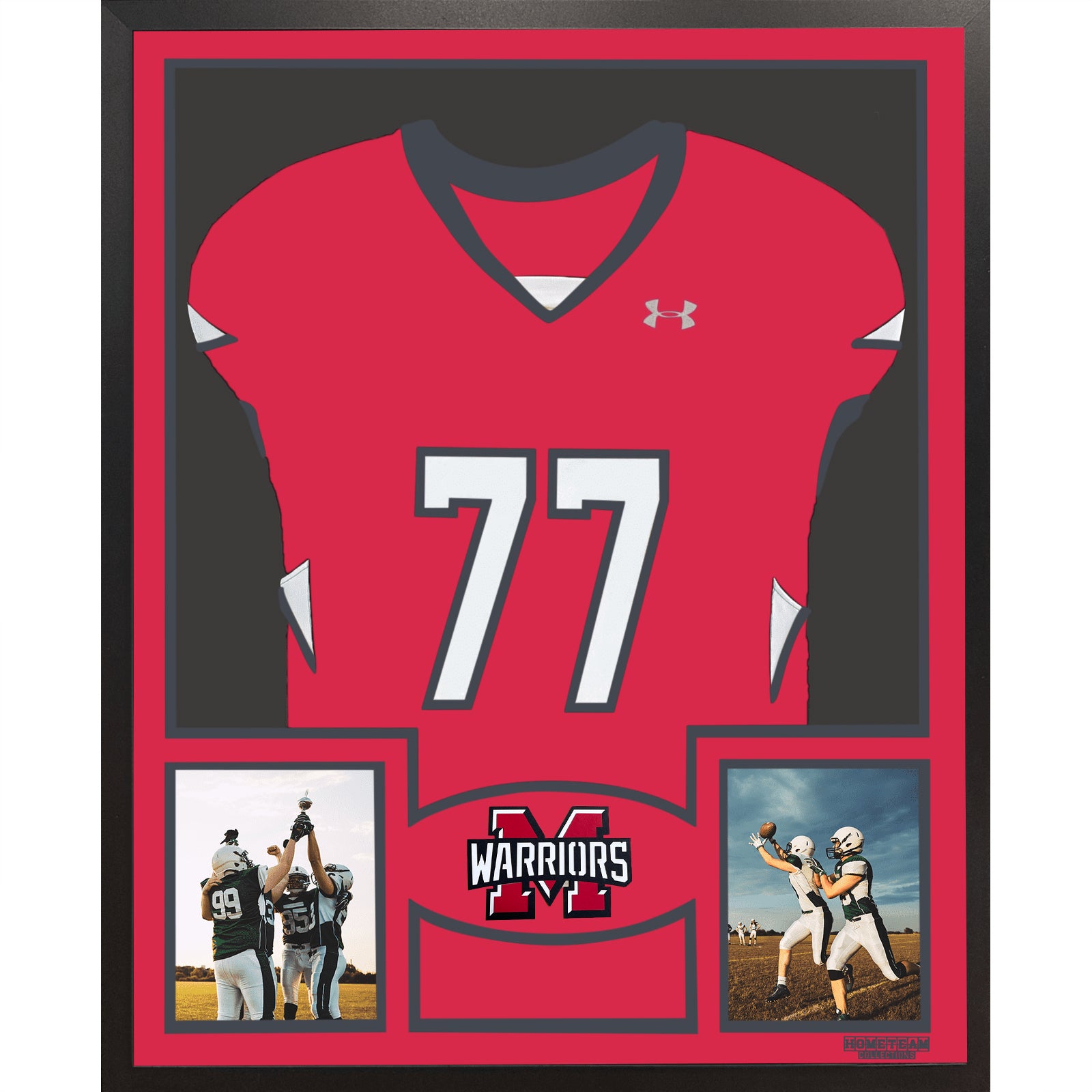 Mohawk Warriors Premier Large Framed Jersey with Dual Photo Displays_ 1