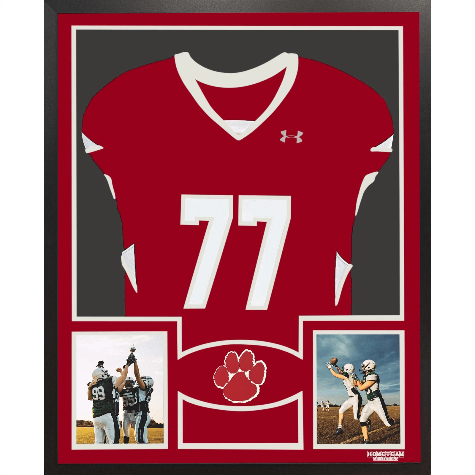 Moon Area Tigers Premier Large Framed Jersey with Dual Photo Displays_ 1