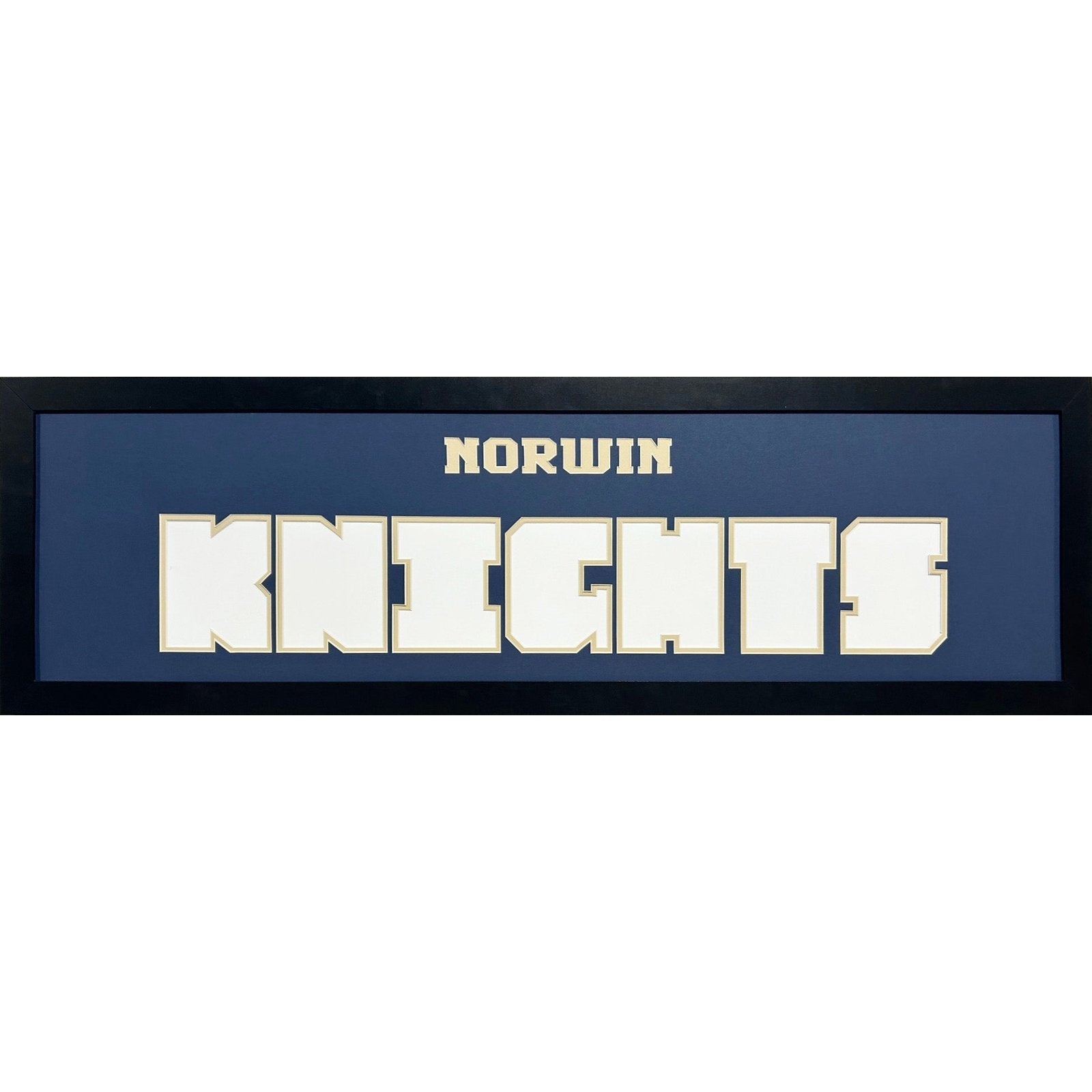 Norwin Knights Custom School Nameplate 7 Photo Frame_ 1