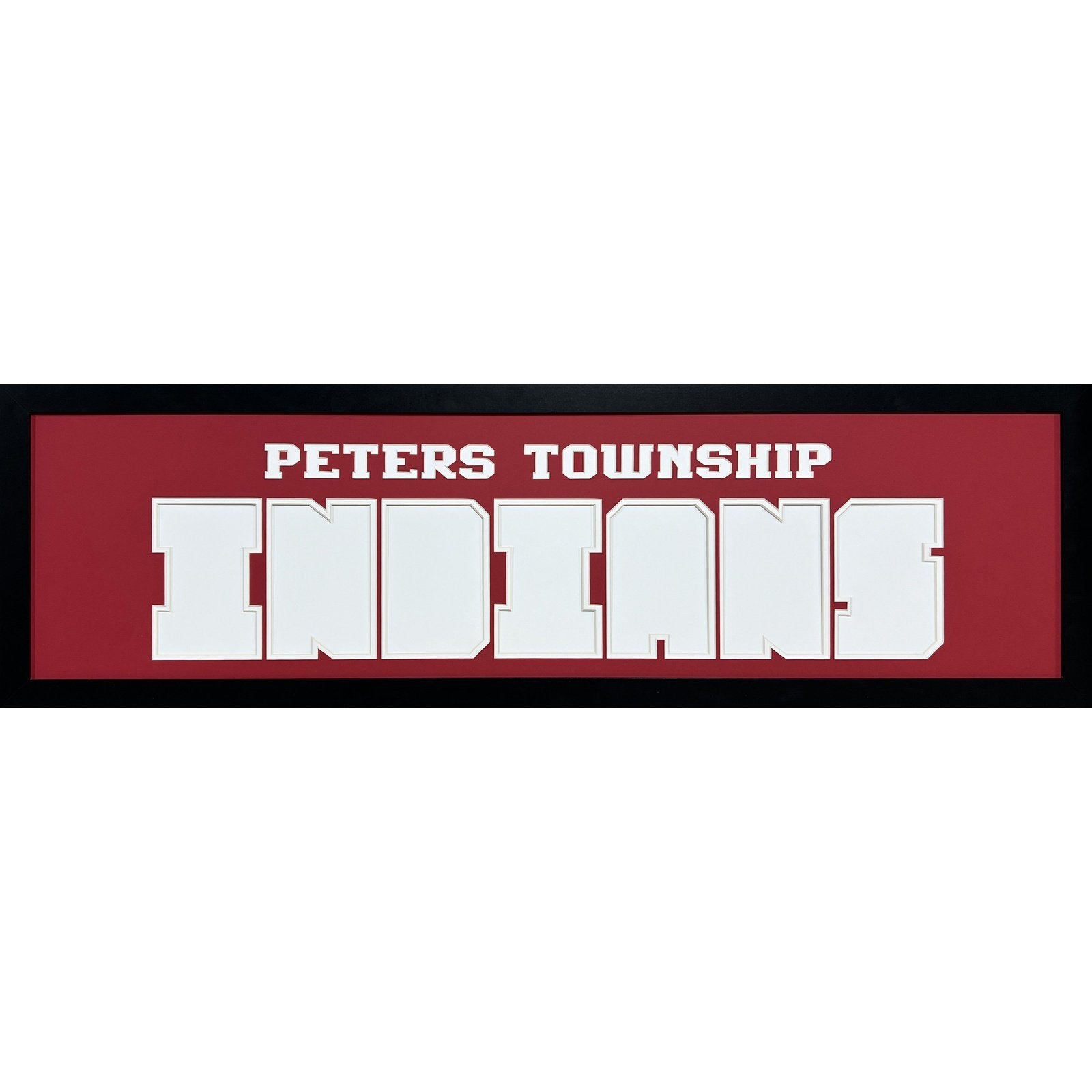 Peters Township Indians Custom School Nameplate 7 Photo Frame_ 1