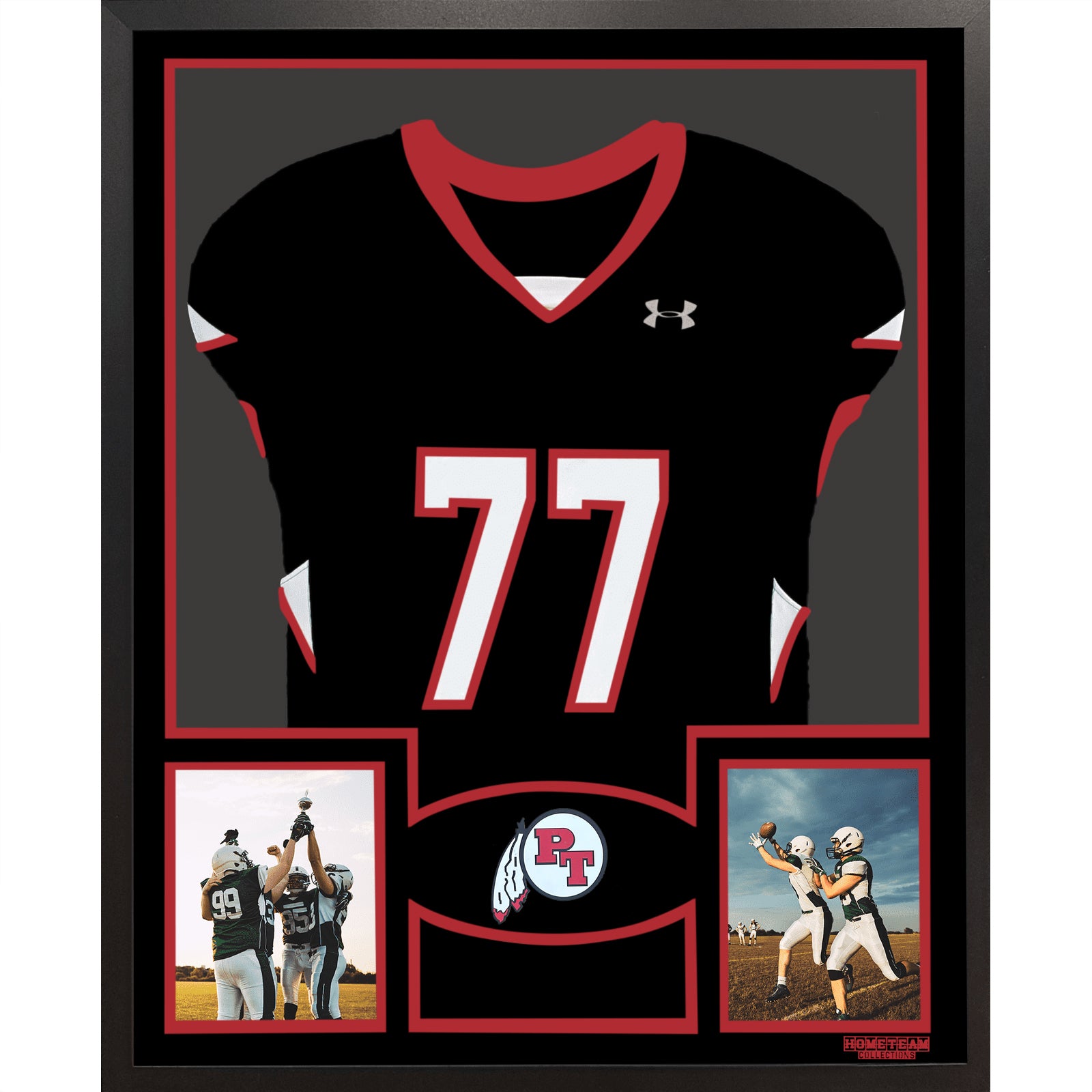 Peters Township Premier Large Framed Jersey with Dual Photo Displays_ 1