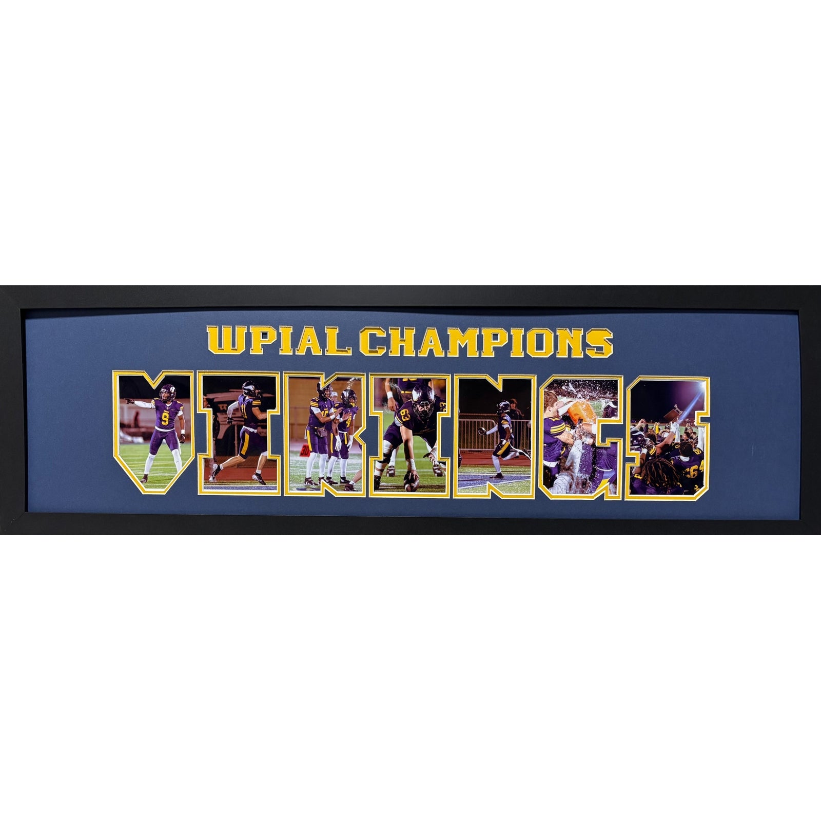 Pittsburgh Central Catholic Vikings Custom School Nameplate 7 Photo Frame WPIAL CHAMPIONS_ 1