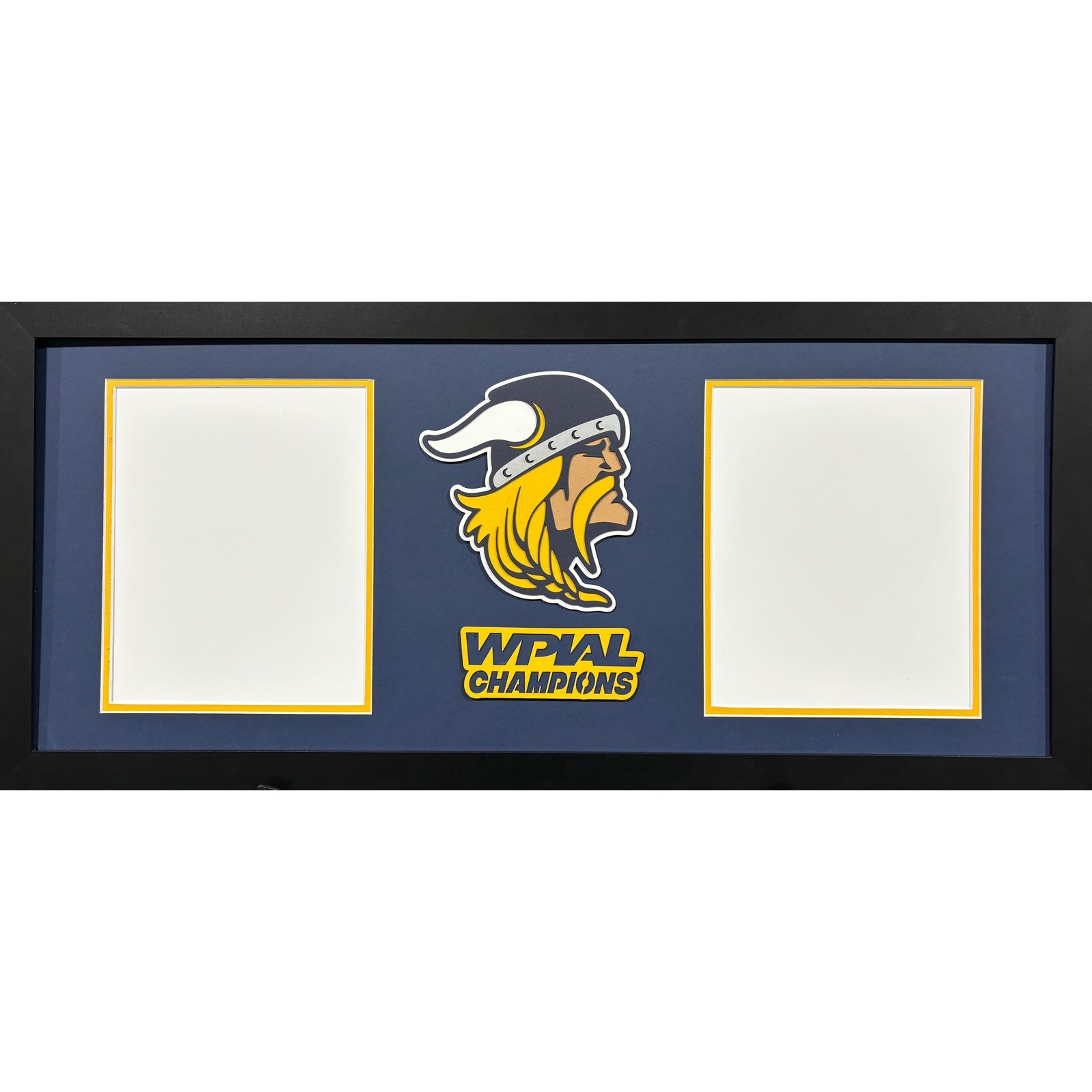 Pittsburgh Central Catholic Vikings Custom WPIAL CHAMPION Photo Frame 2 Vertical 8x10s Portrait Style_ 1