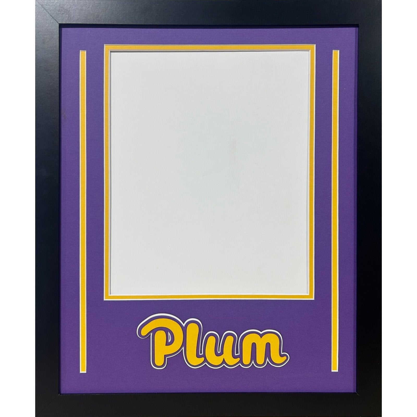 Plum Mustangs Custom School 11x14 Photo Frame_ 1