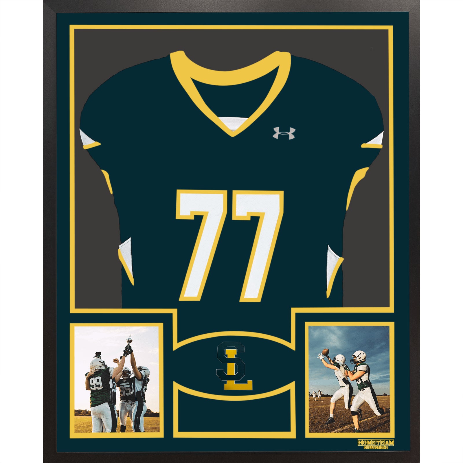 Seton LaSalle Rebels Premier Large Framed Jersey with Dual Photo Displays_ 1