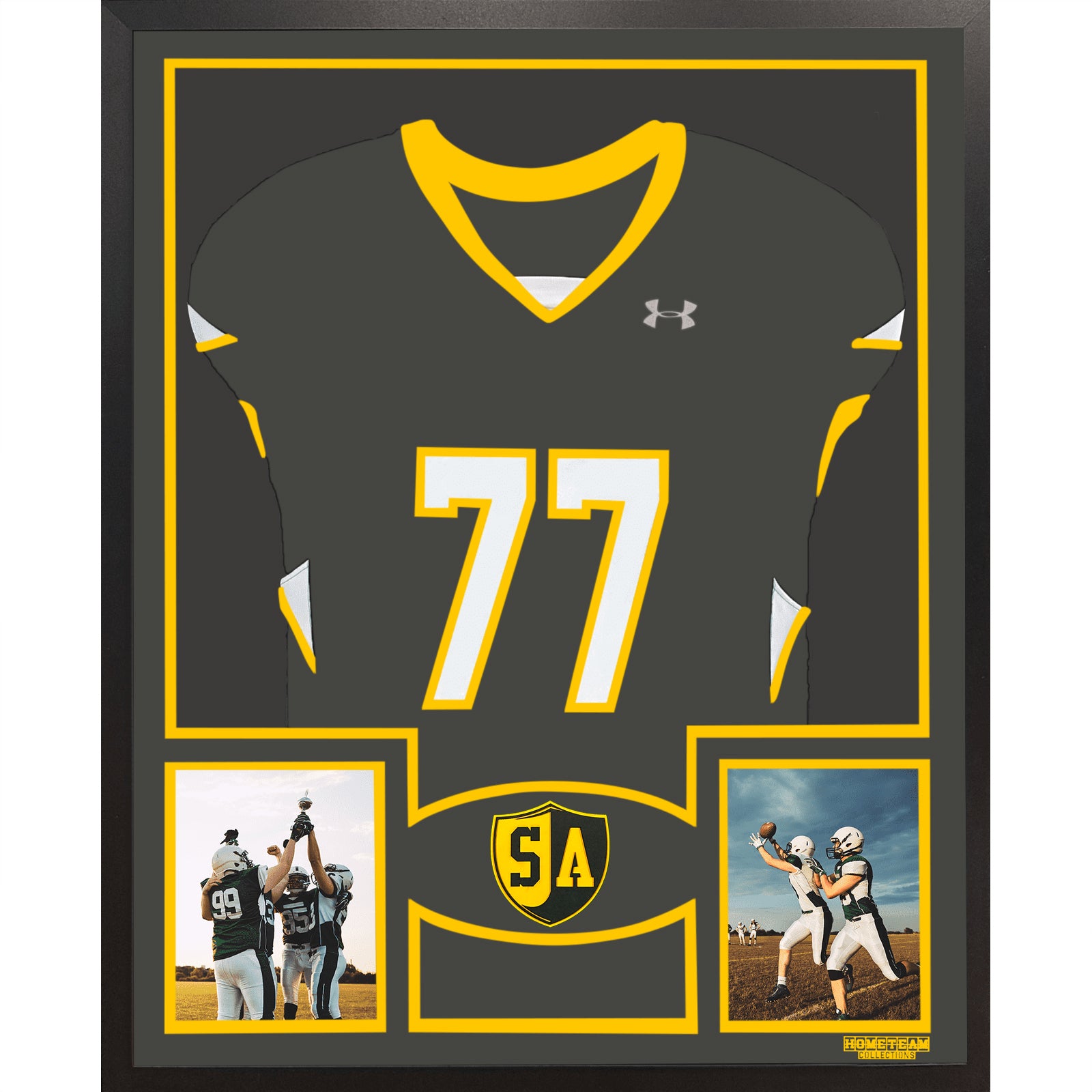 South Allegheny Gladiators Premier Large Framed Jersey with Dual Photo Displays_ 1