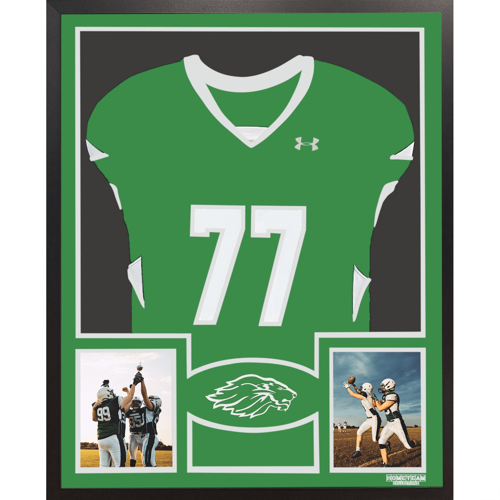 South Fayette Lions Premier Large Framed Jersey with Dual Photo Display_ 1