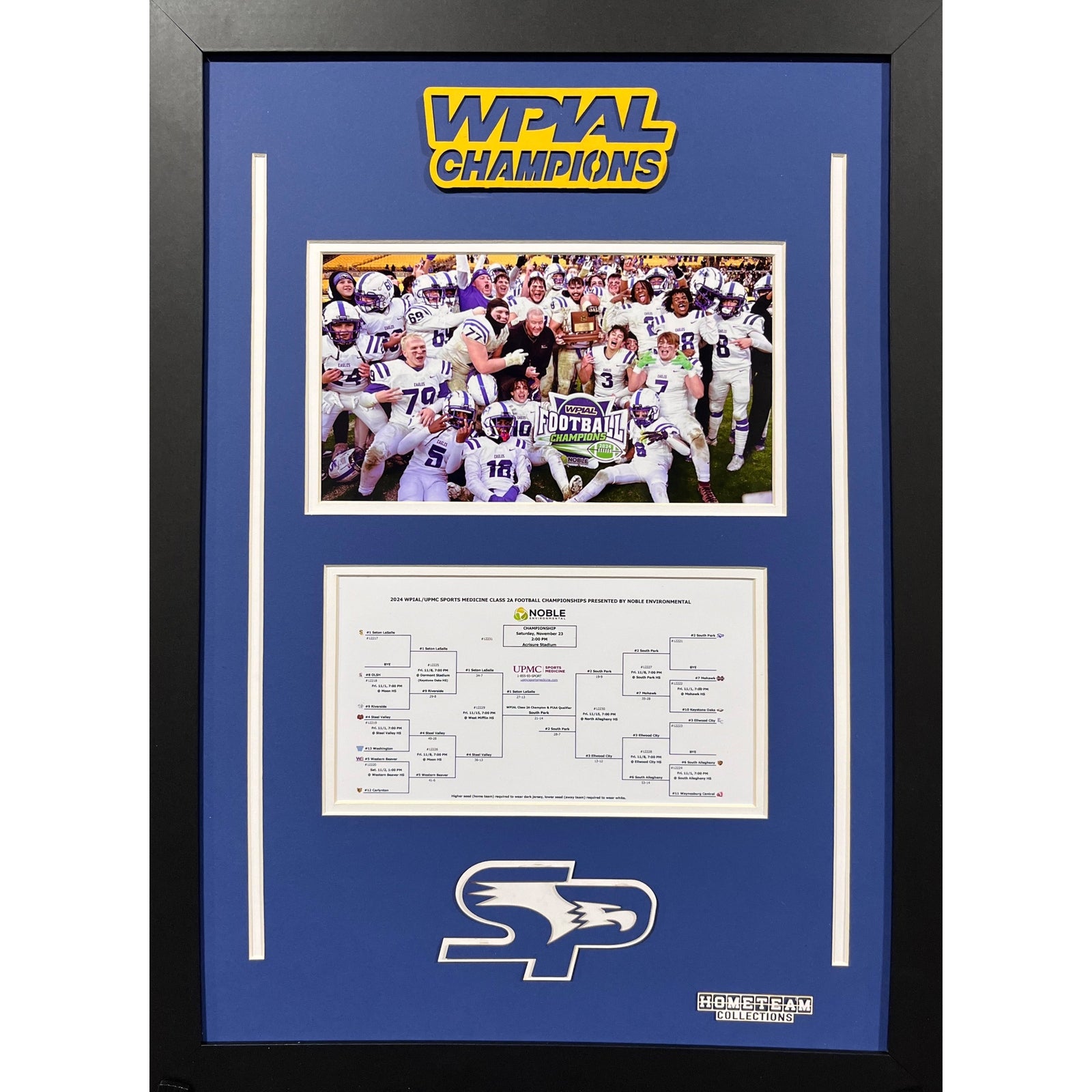 South Park Custom School Frame 8x10 Photo WPIAL CHAMPION Bracket team Picture Frame_ 1