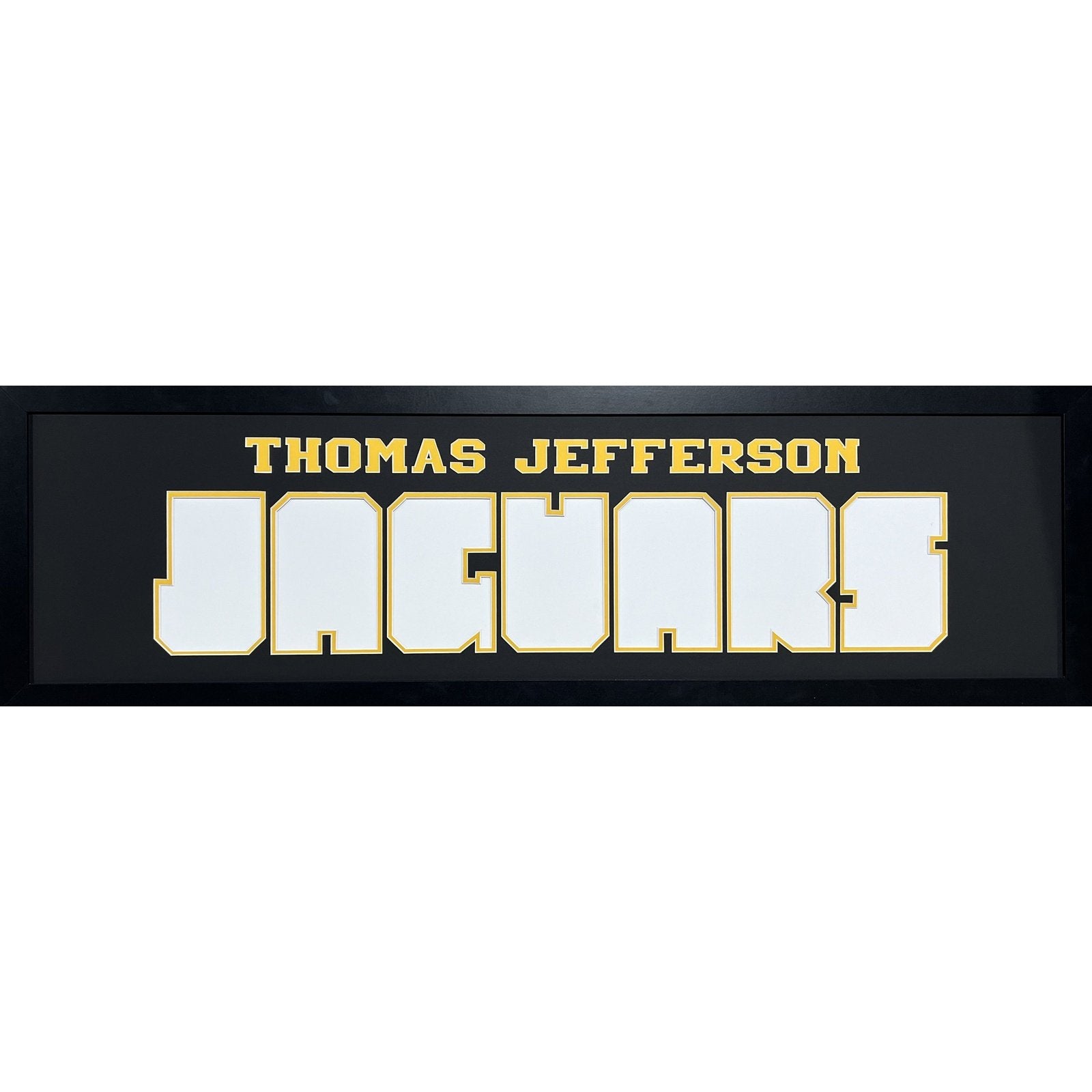 Thomas Jefferson Jaguars Custom School Nameplate 7 Photo Frame_ 1