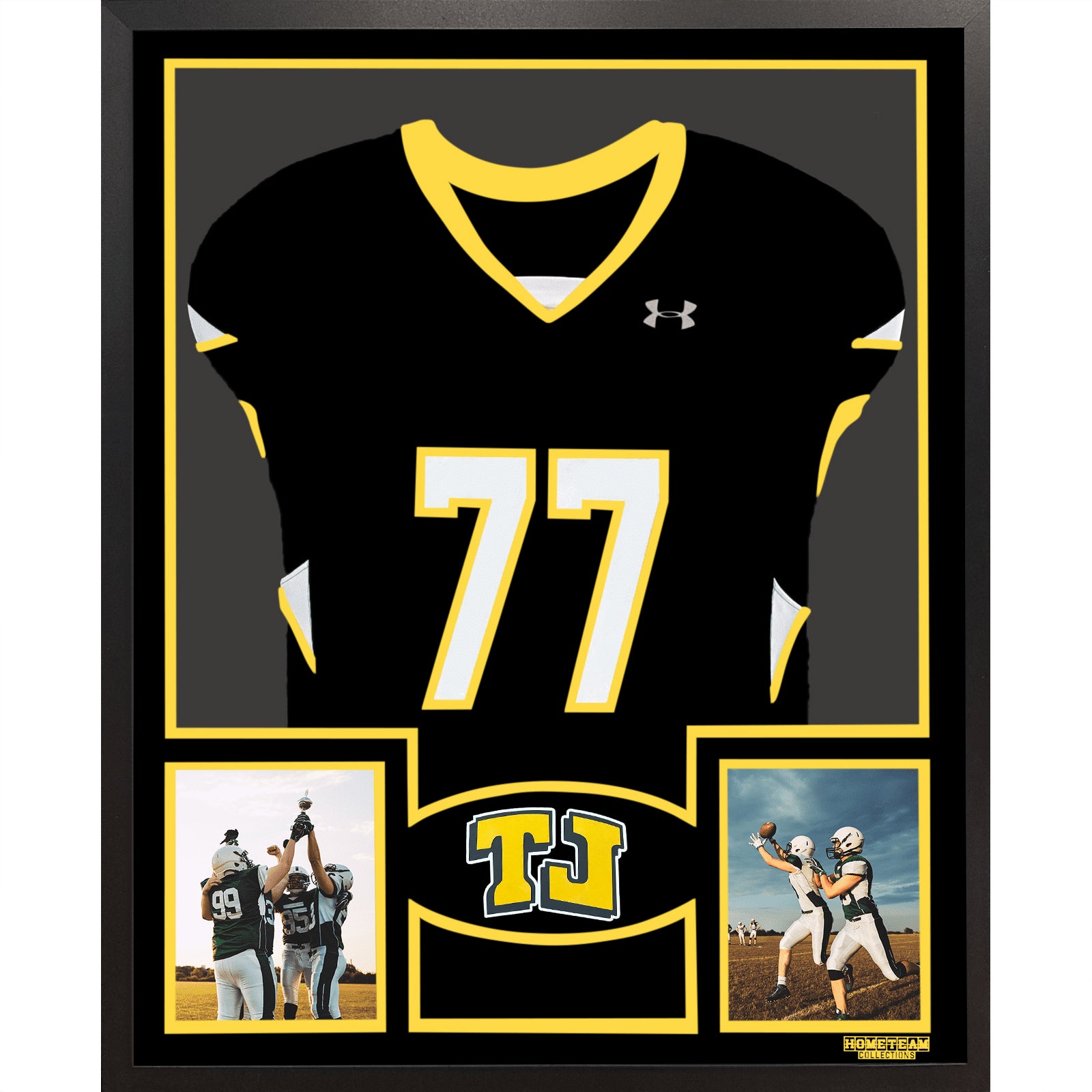 Thomas Jefferson Jaguars Premier Large Framed Jersey with Dual Photo Displays_ 1