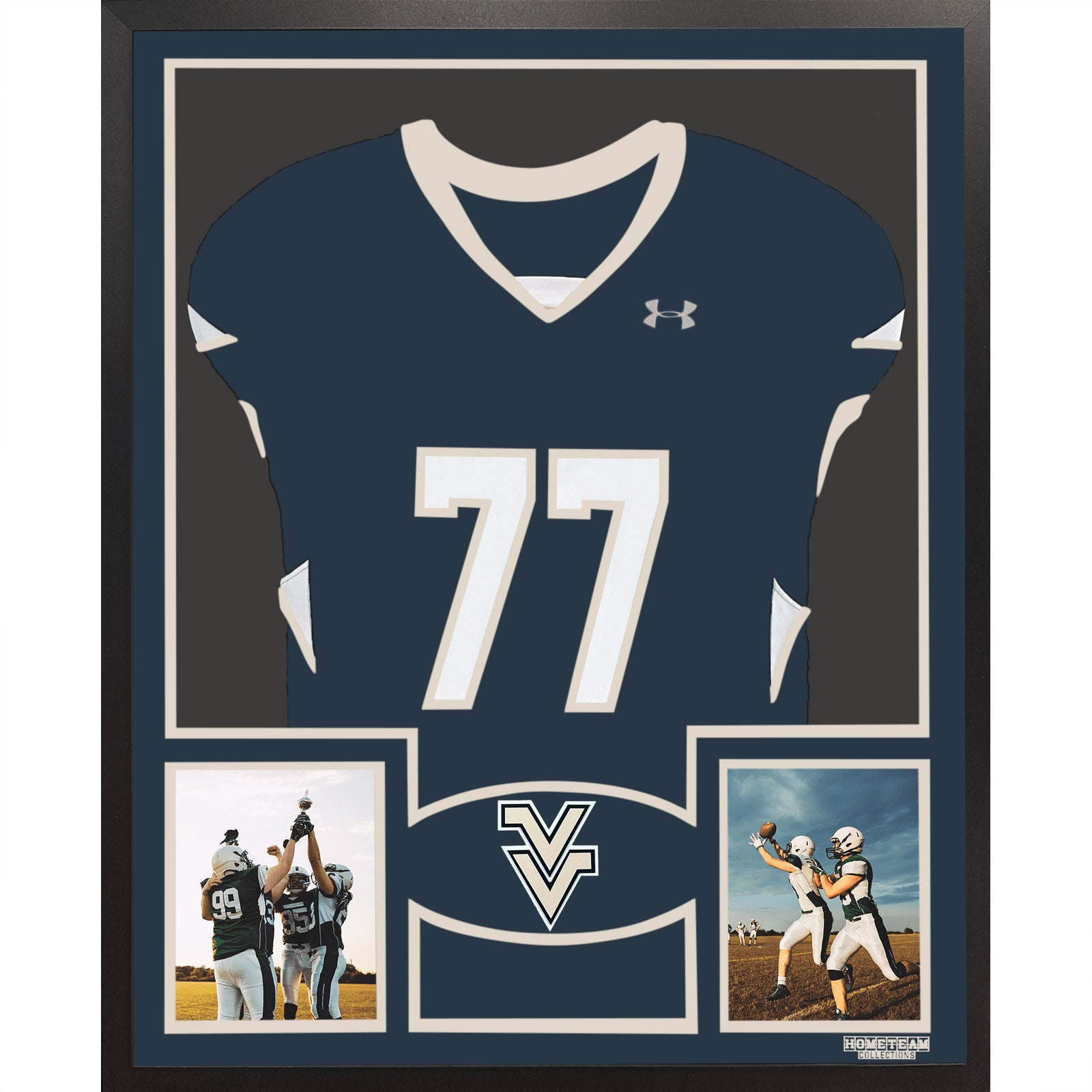Valley Vikings Premier Large Framed Jersey with Dual Photo Displays_ 1